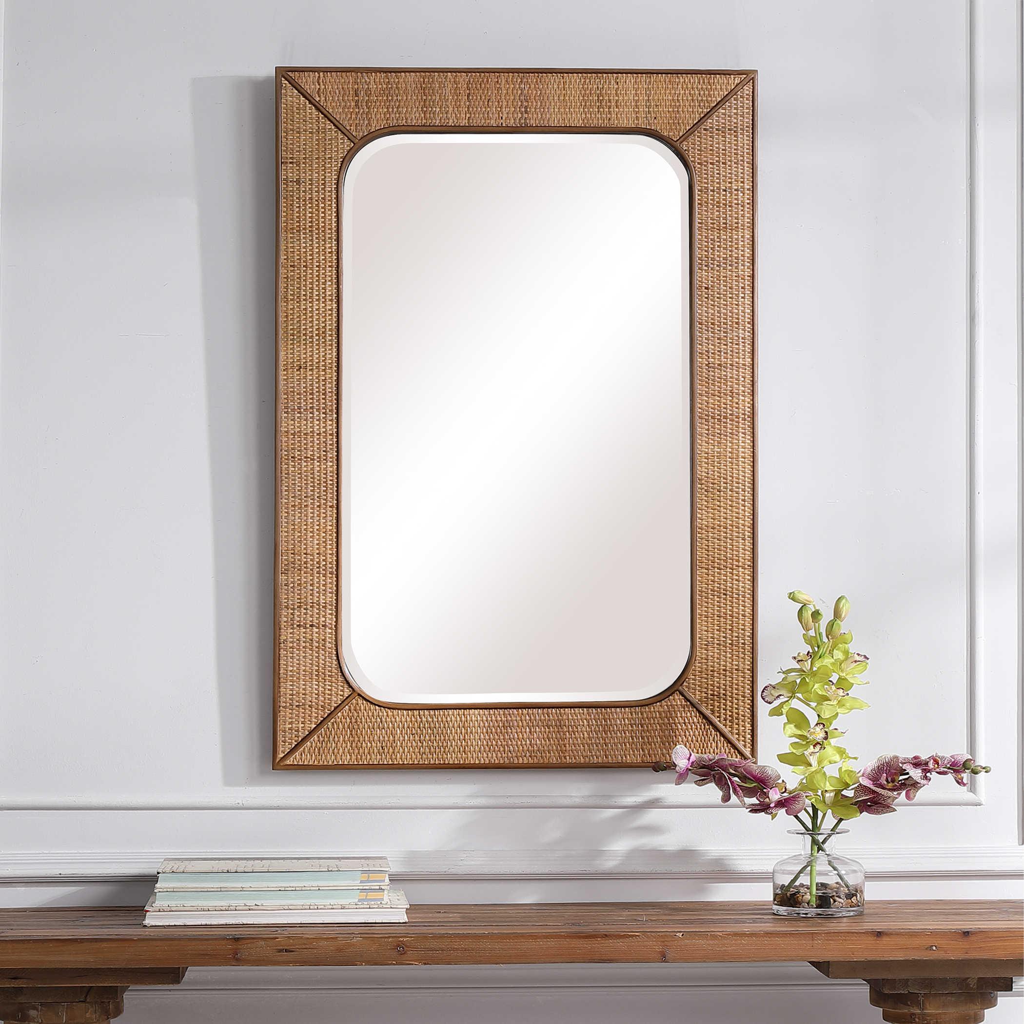 TAHITI RATTAN MIRROR - Remutear