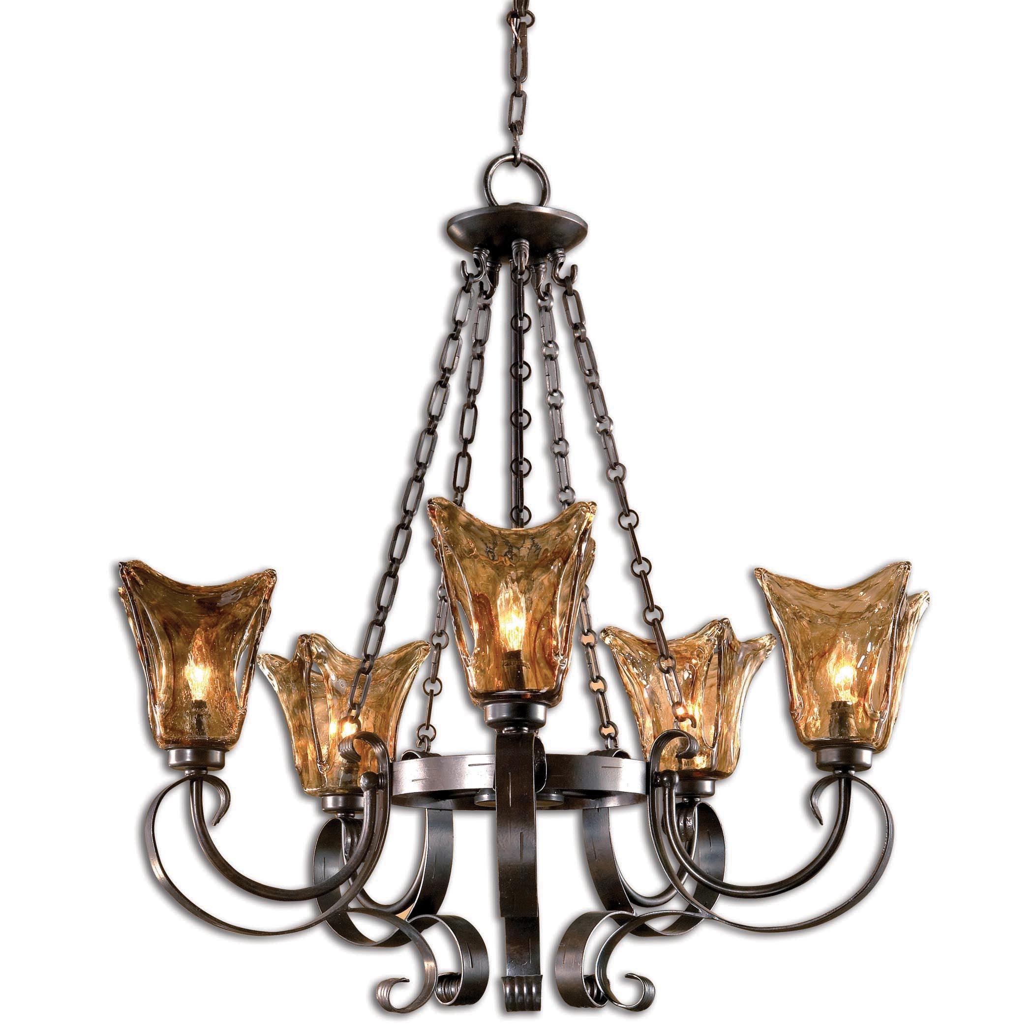 VETRAIO 5LT OIL RUBBED BRONZE CHANDELIER - Remutear