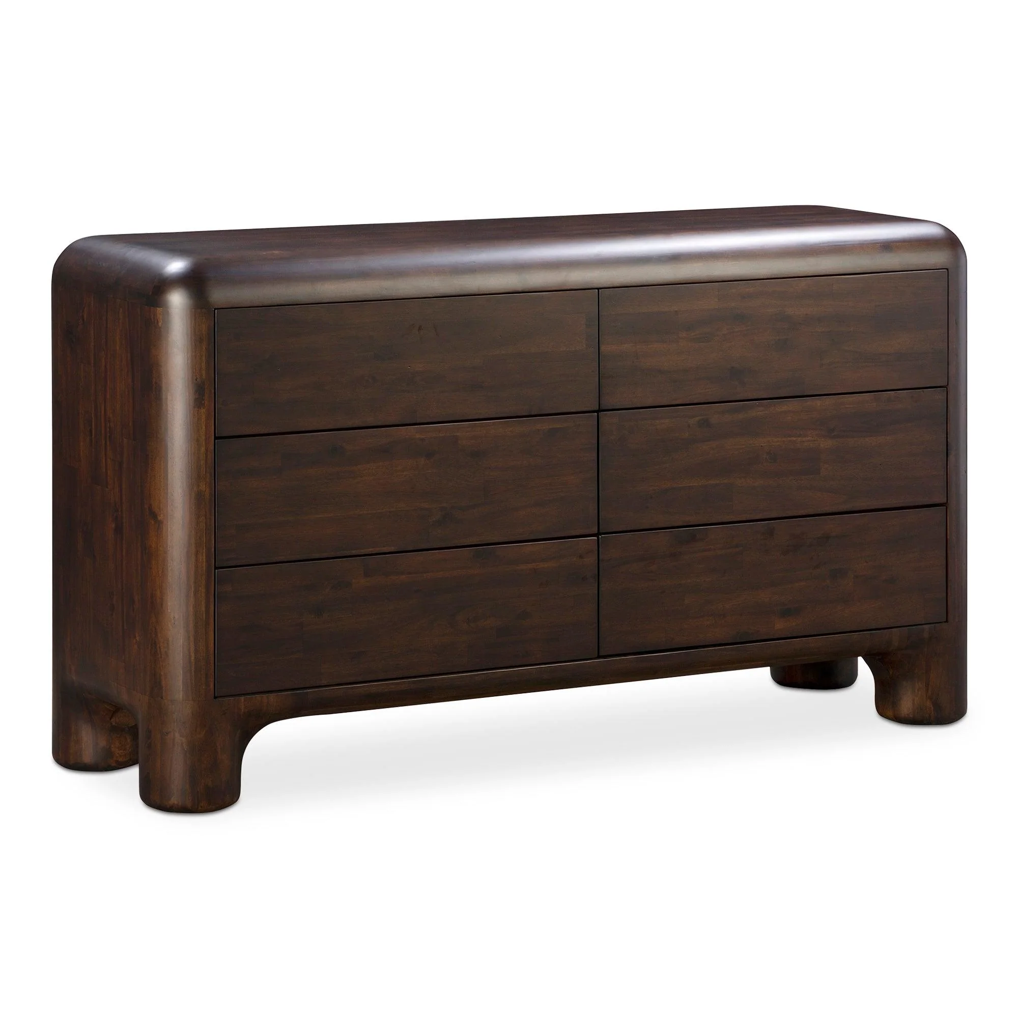 Rowan 6 Drawer Dresser Dark Brown - Remutear