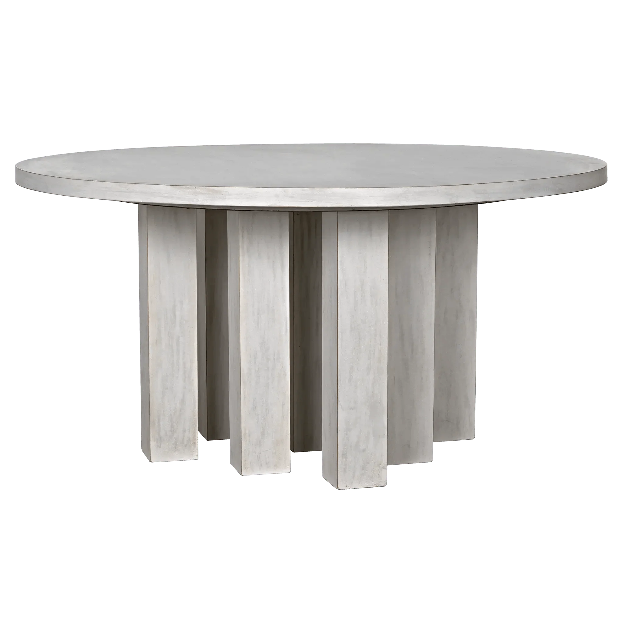 Resistance Dining Table, White Wash - Remutear