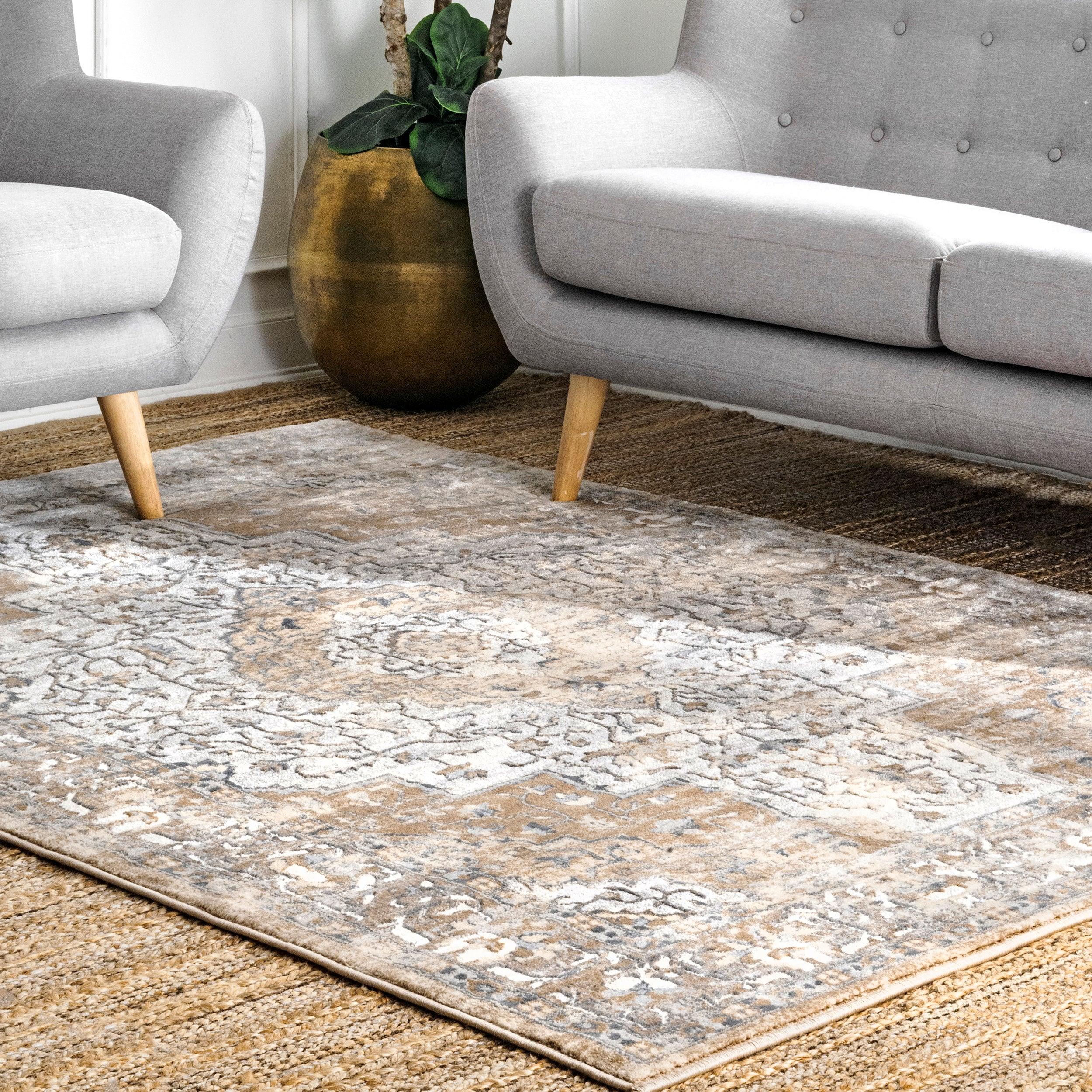 Vintage Medallion Thea Area Rug - Remutear