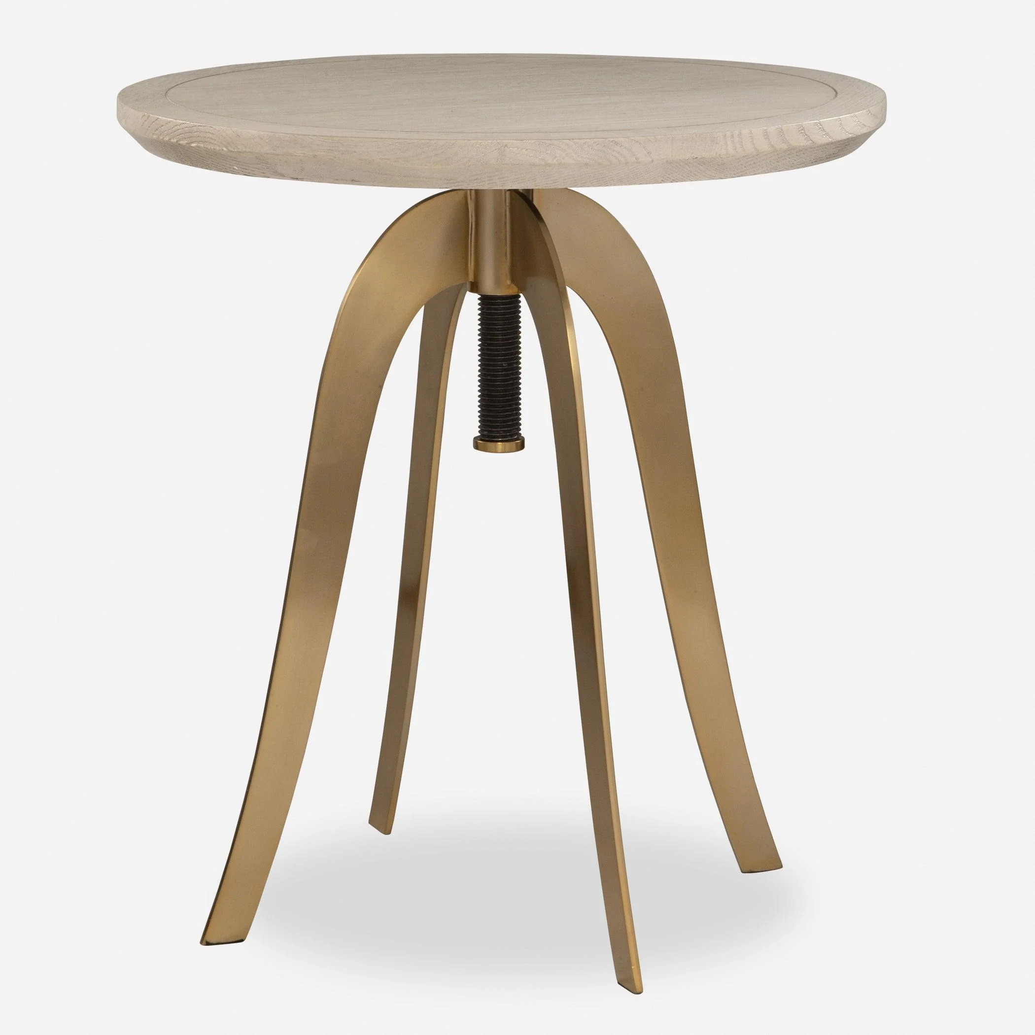 Alice Oak Adjustable Accent Table - Remutear