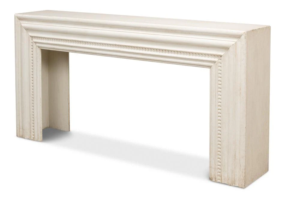 Mantel Console - Antique White - Remutear