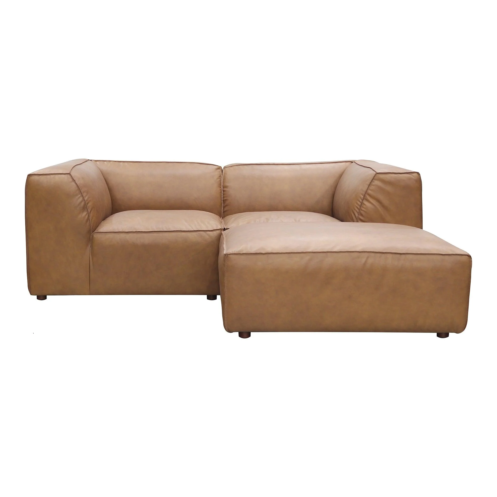 Form Nook Modular Sectional Sonoran Tan Leather - Remutear