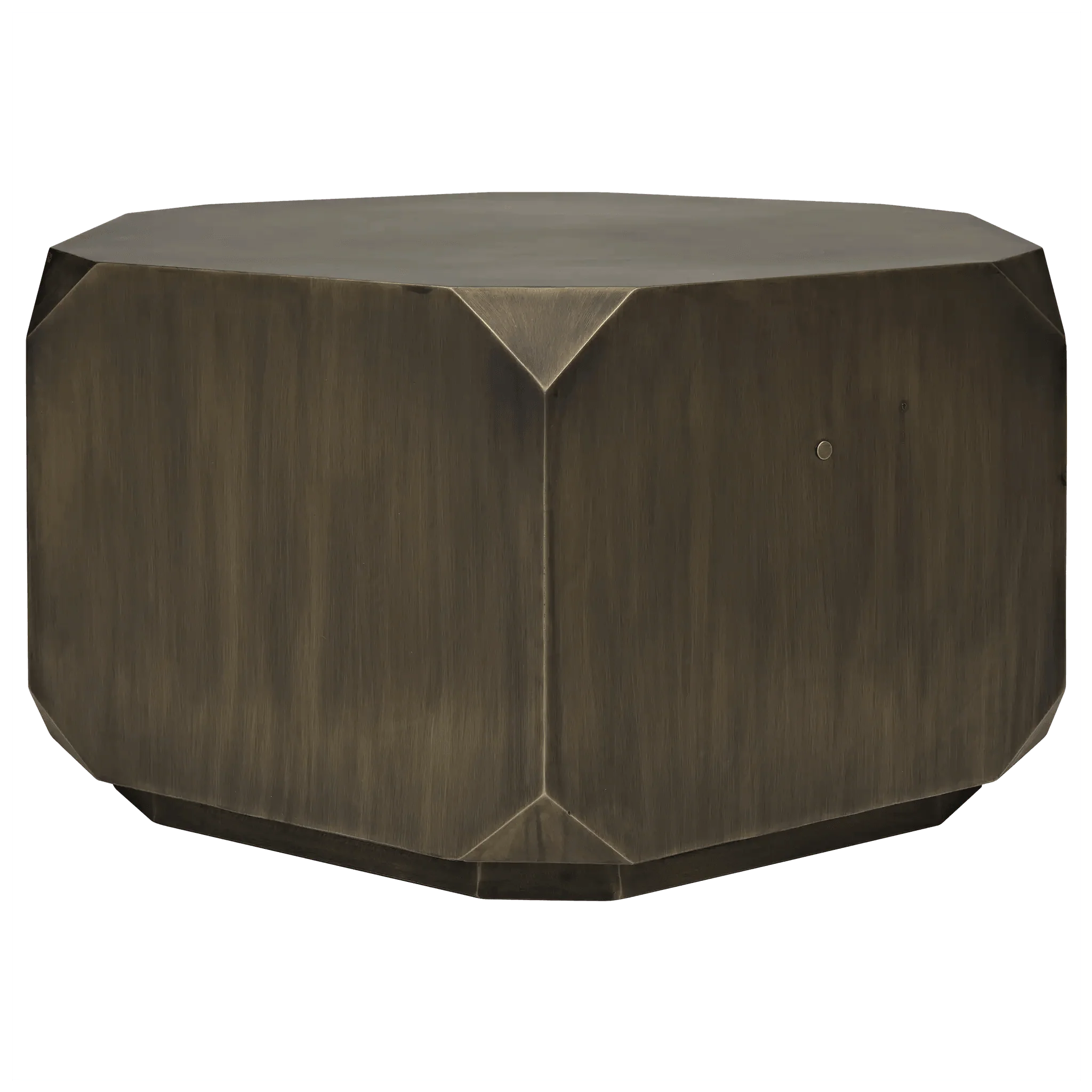 Tytus Coffee Table, Steel with Aged Brass Finish - Remutear