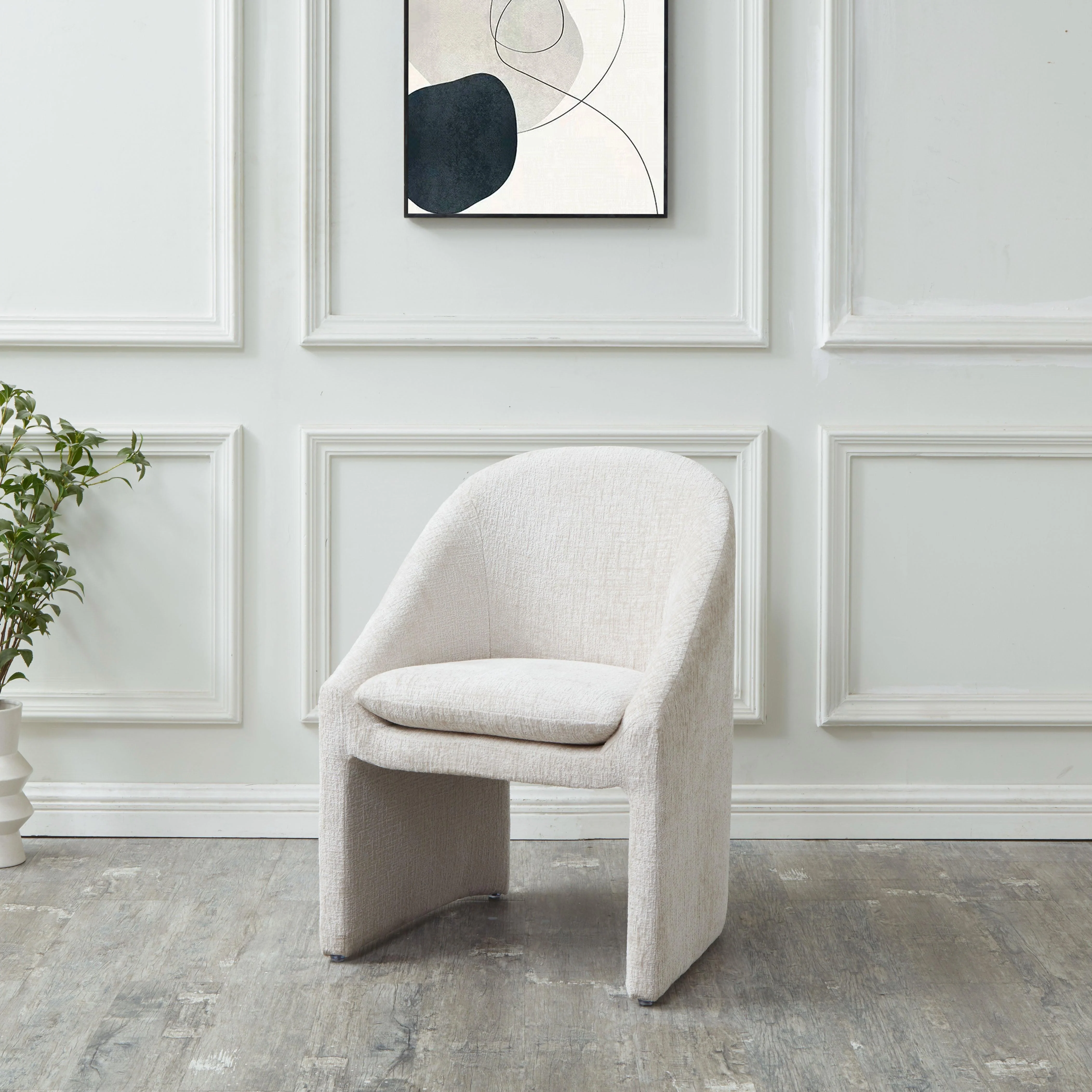 KAGAN CHENILLE DINING CHAIR - Remutear