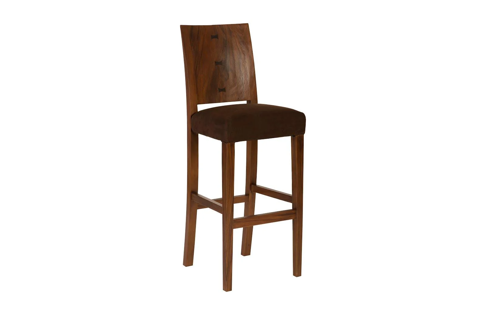 Ophelia Bar Stool, Chamcha Wood, Perfect Brown - Remutear
