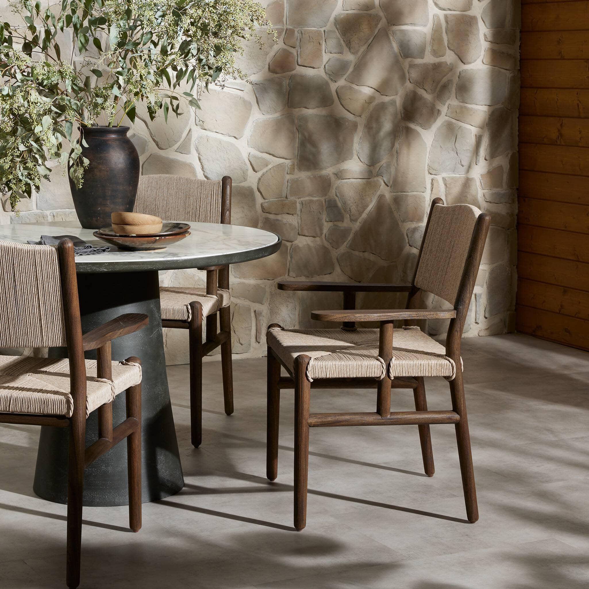 Herrin Outdoor Dining Armchair - Remutear