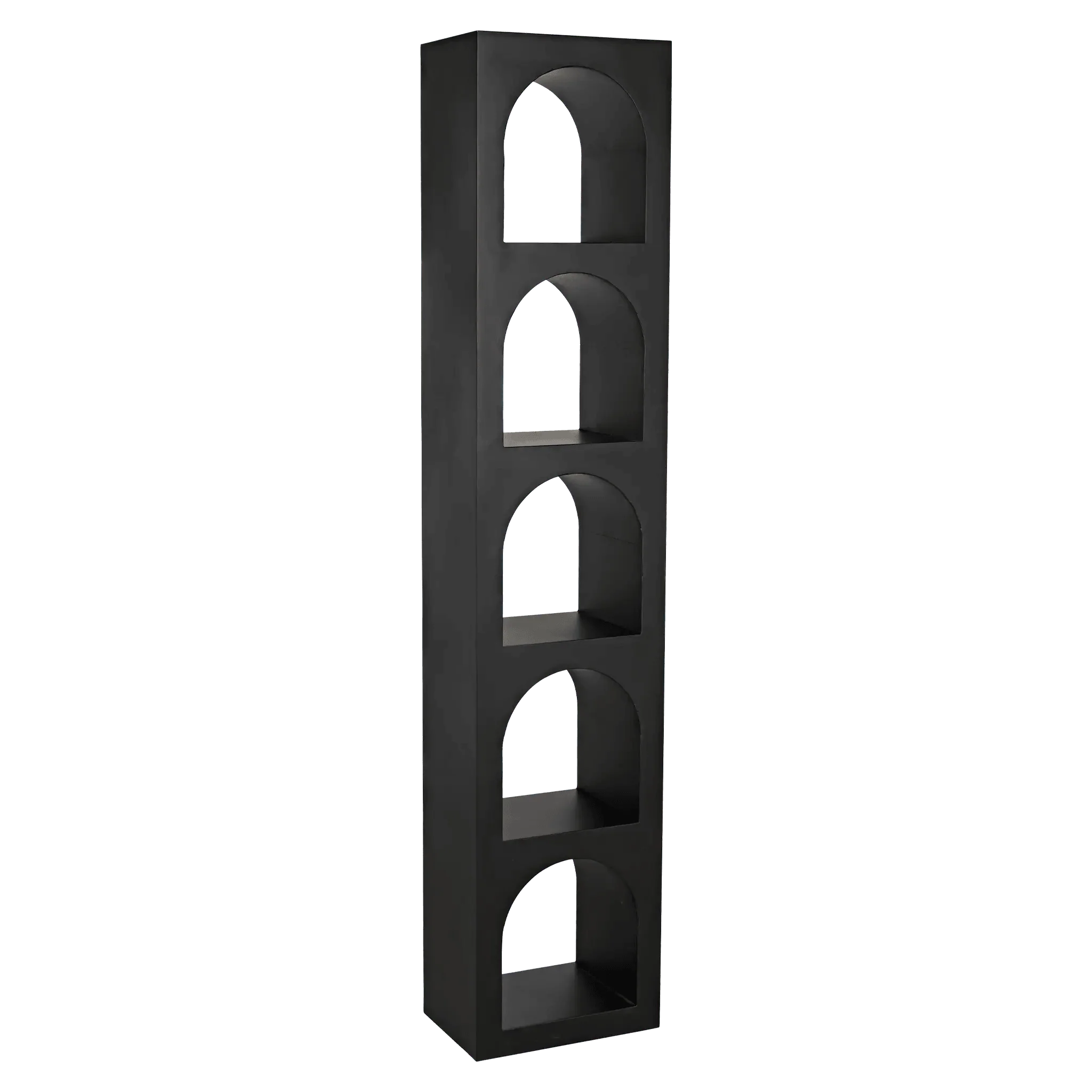 Aqueduct Bookcase, C, Black Metal - Remutear