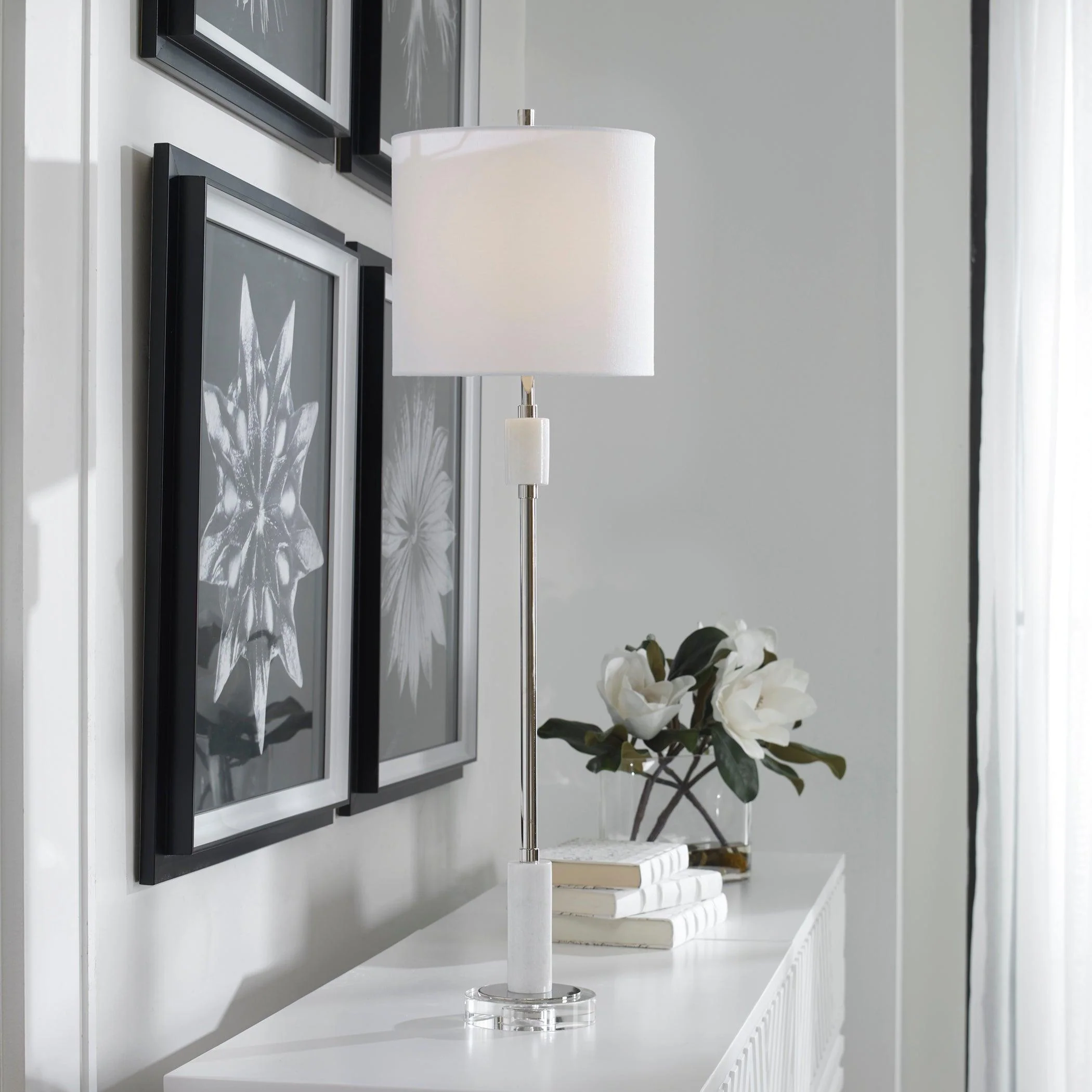 Sussex Nickel Buffet Lamp - Remutear
