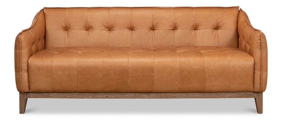 Isaac Leather Sofa - Remutear