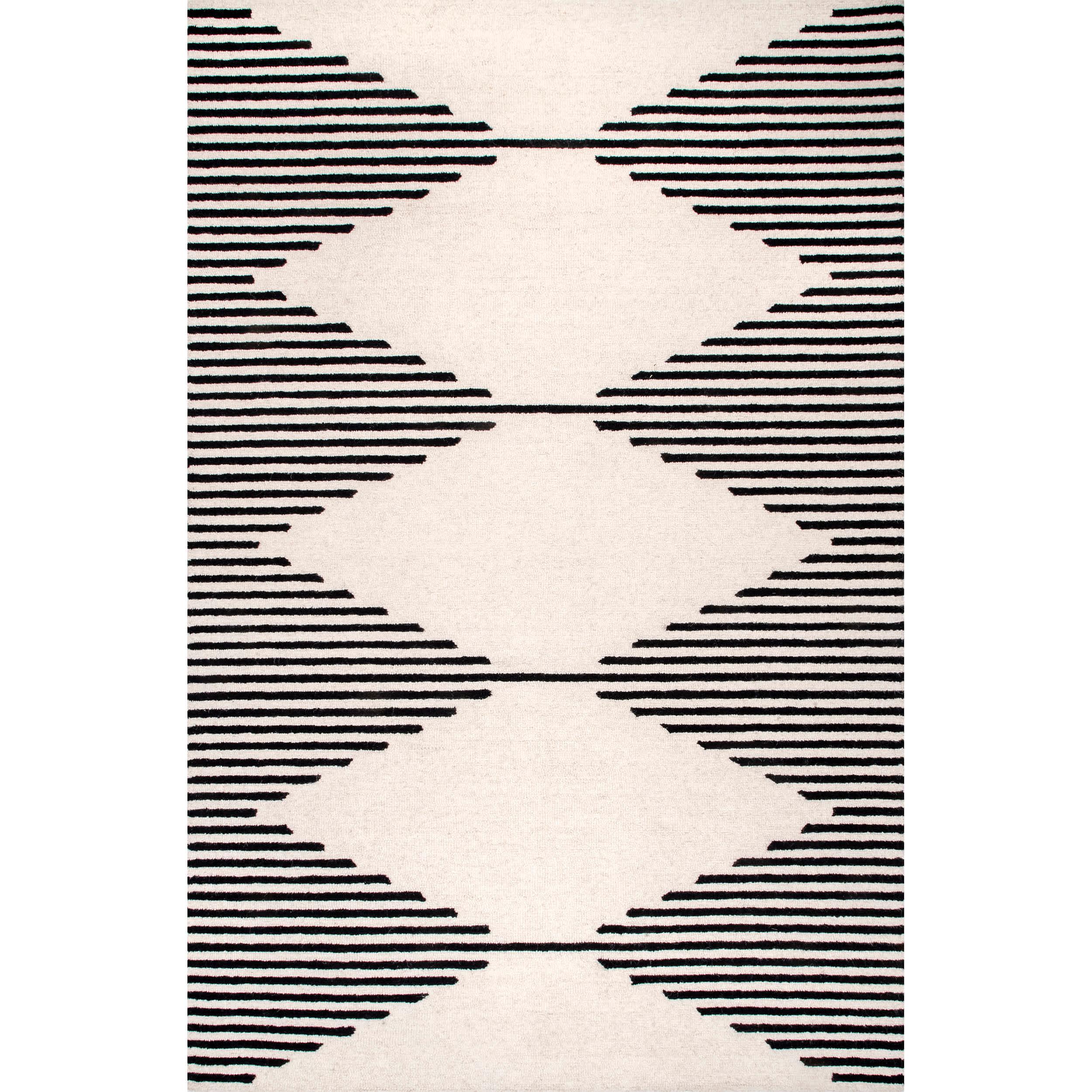 Flynne Handmade Contemporary Wool Area Rug - Remutear