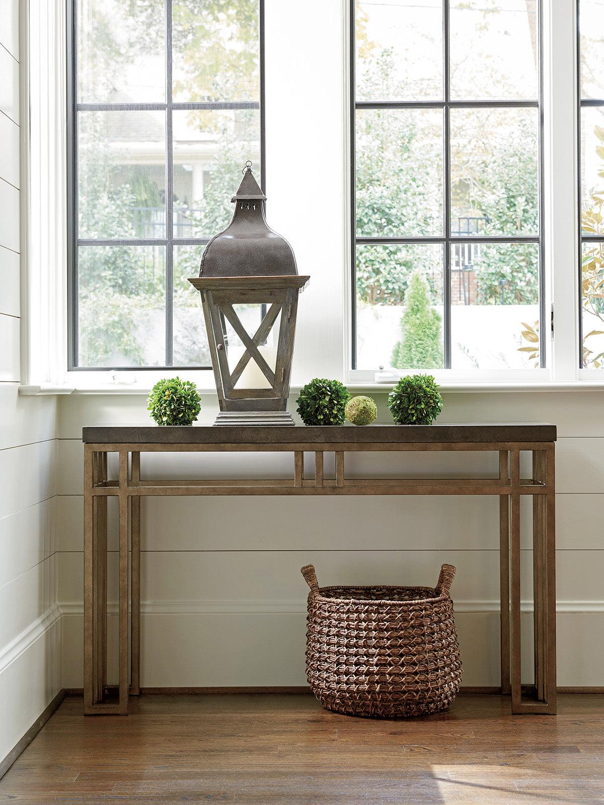 Cypress Point Montera Travertine Console - Remutear