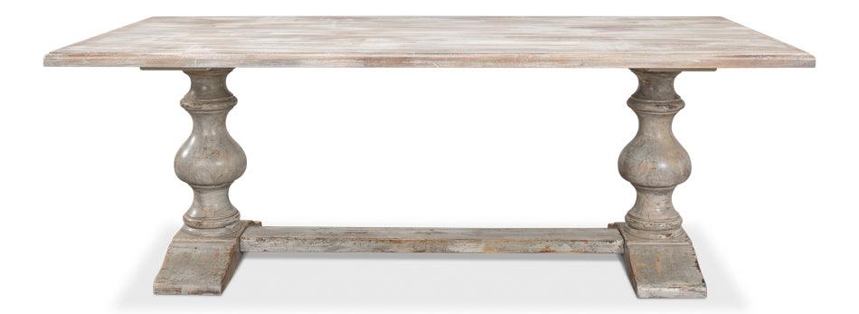 Lionisio Trestle Table - Grey Oak - Remutear