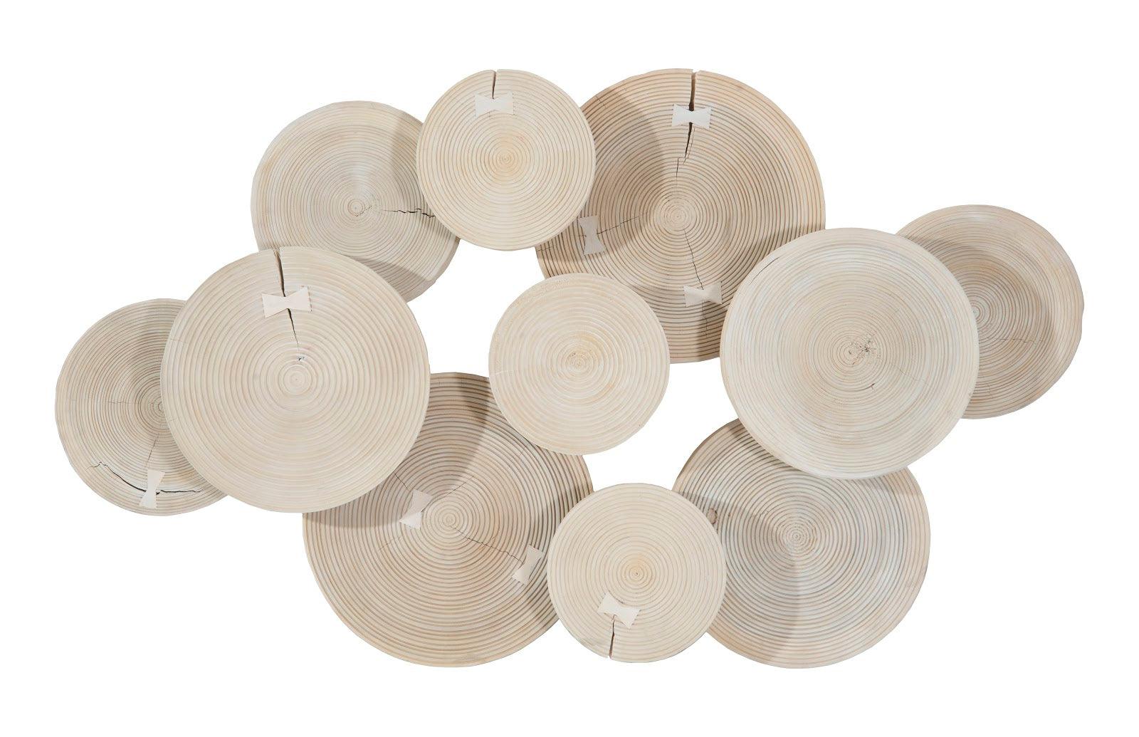 Clouds Wall Art, Bleached Finish - Remutear