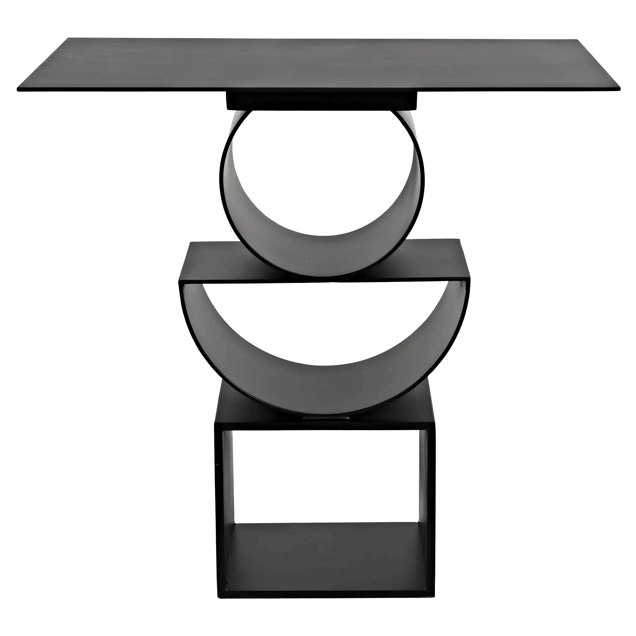 Shape Side Table, Black Steel - Remutear