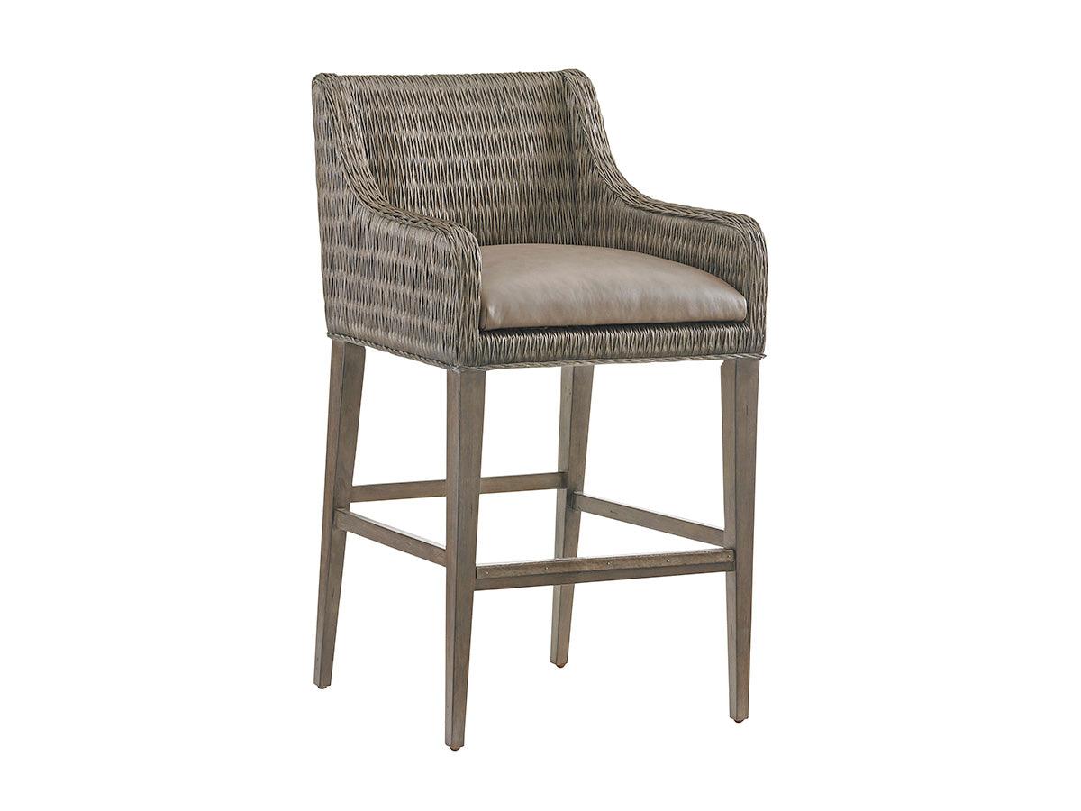 Cypress Point Turner Woven Bar Stool - Remutear