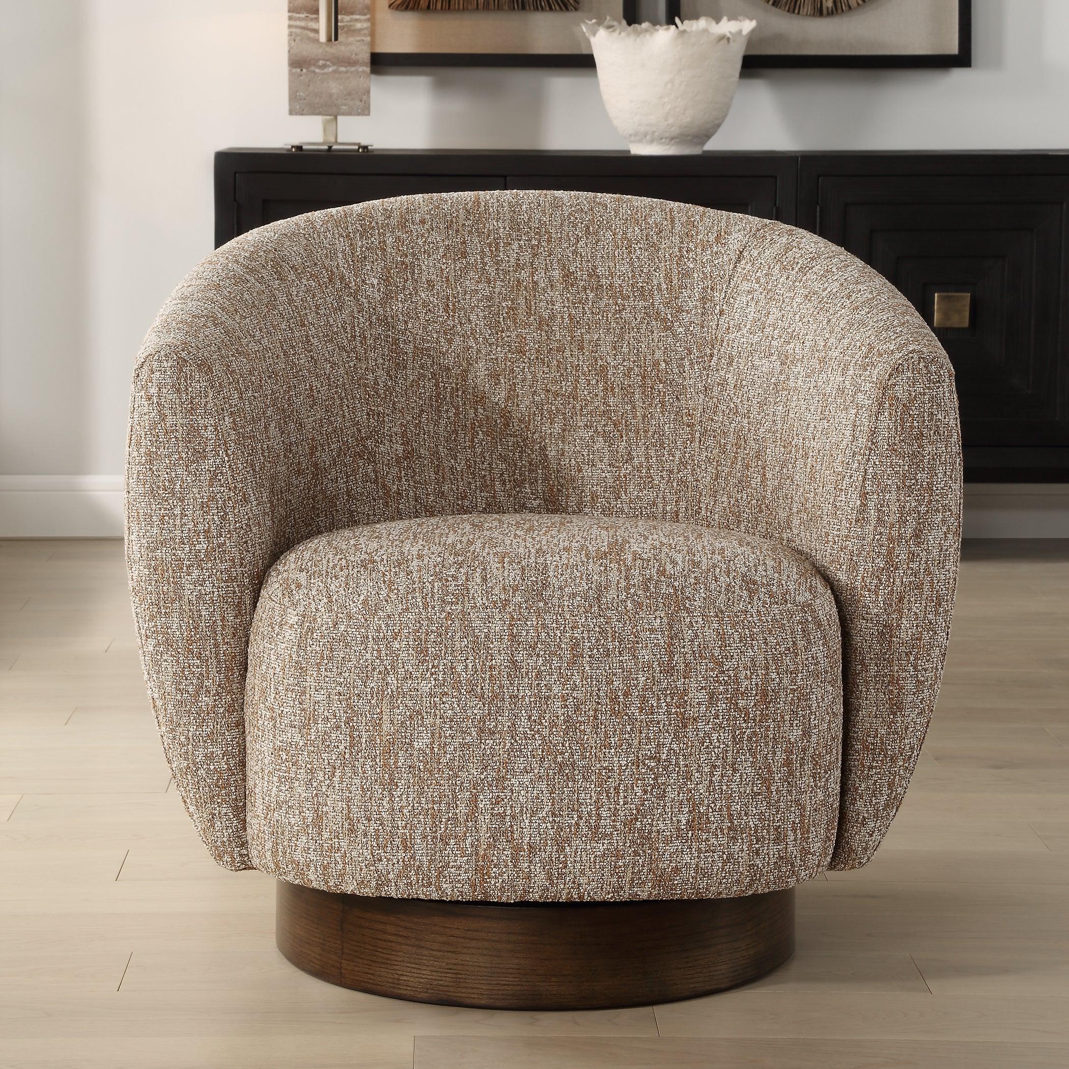 Dunes Fabric Swivel Chair - Remutear