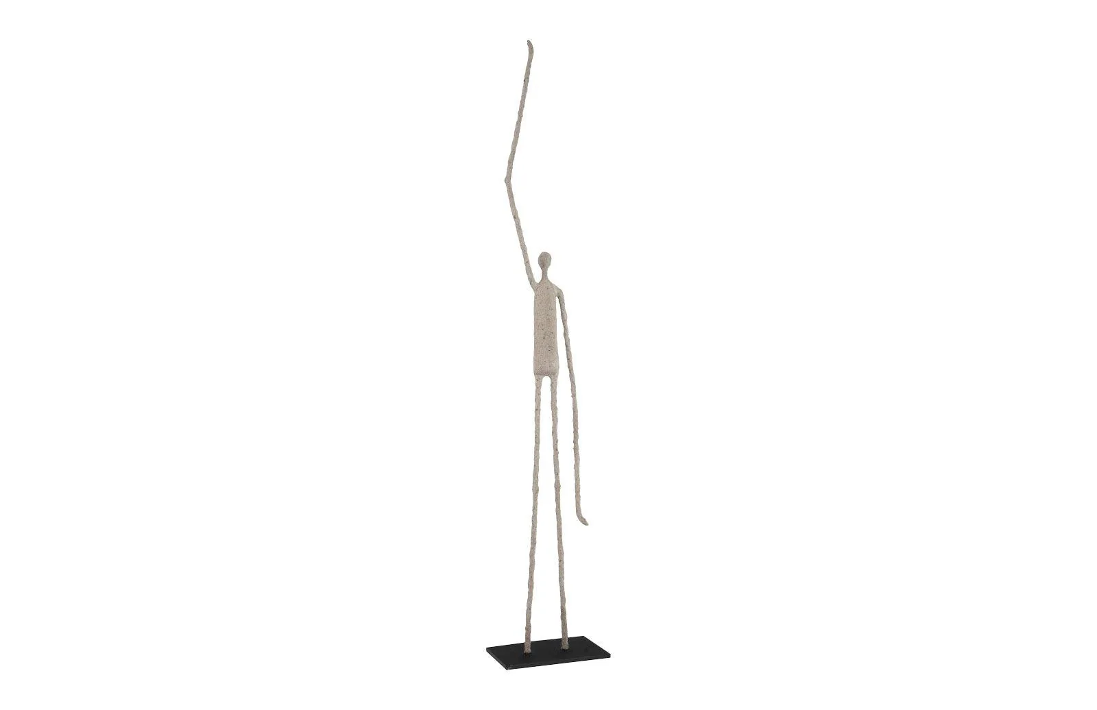 Human Sculpture, One Arm Up, Paper Mache - Remutear
