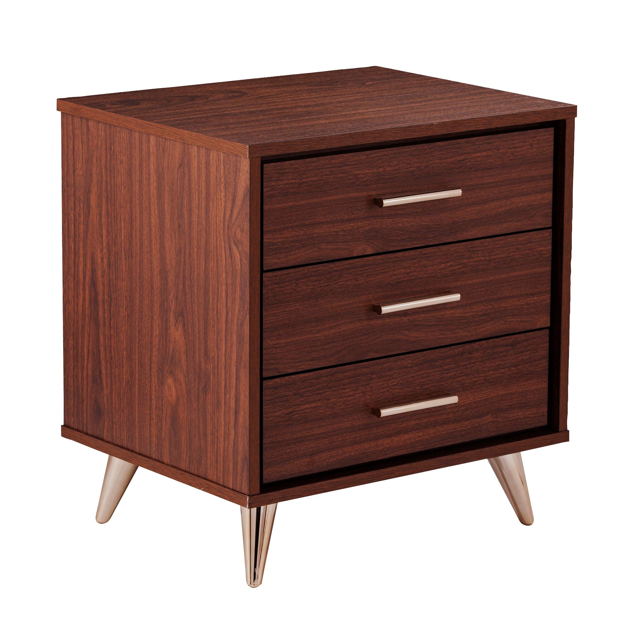 Oren Modern Bedside Table w/ Drawers - Remutear