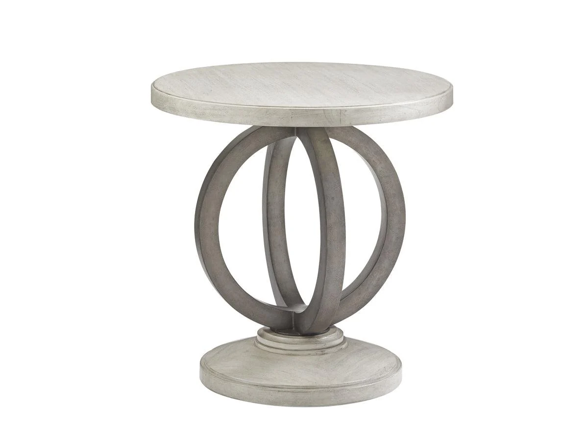 Oyster Bay Hewlett Round Side Table - Remutear