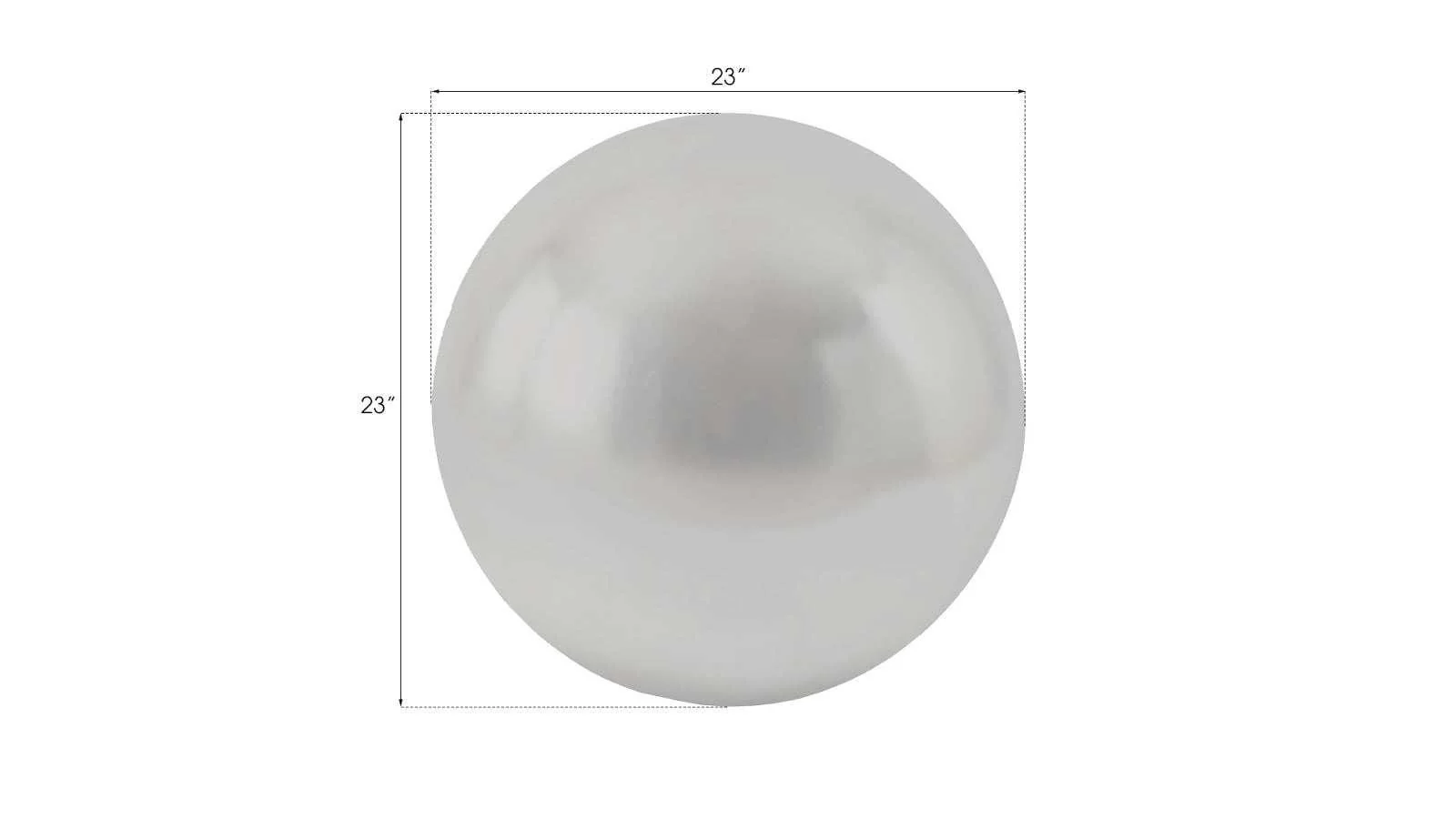Floor Ball, Large, Silver Leaf - Remutear