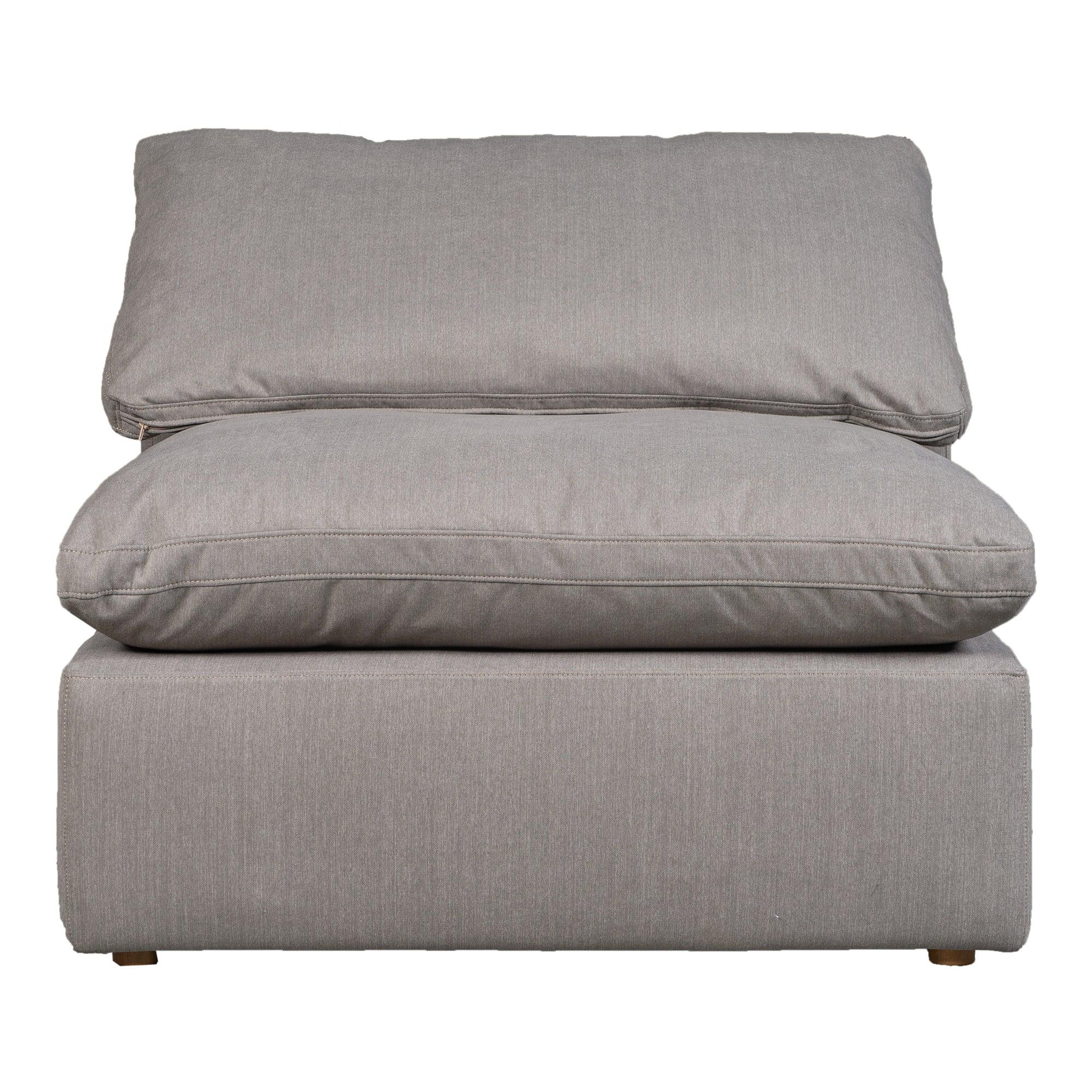 Terra Condo Slipper Chair Performance Fabric Light Grey - Remutear