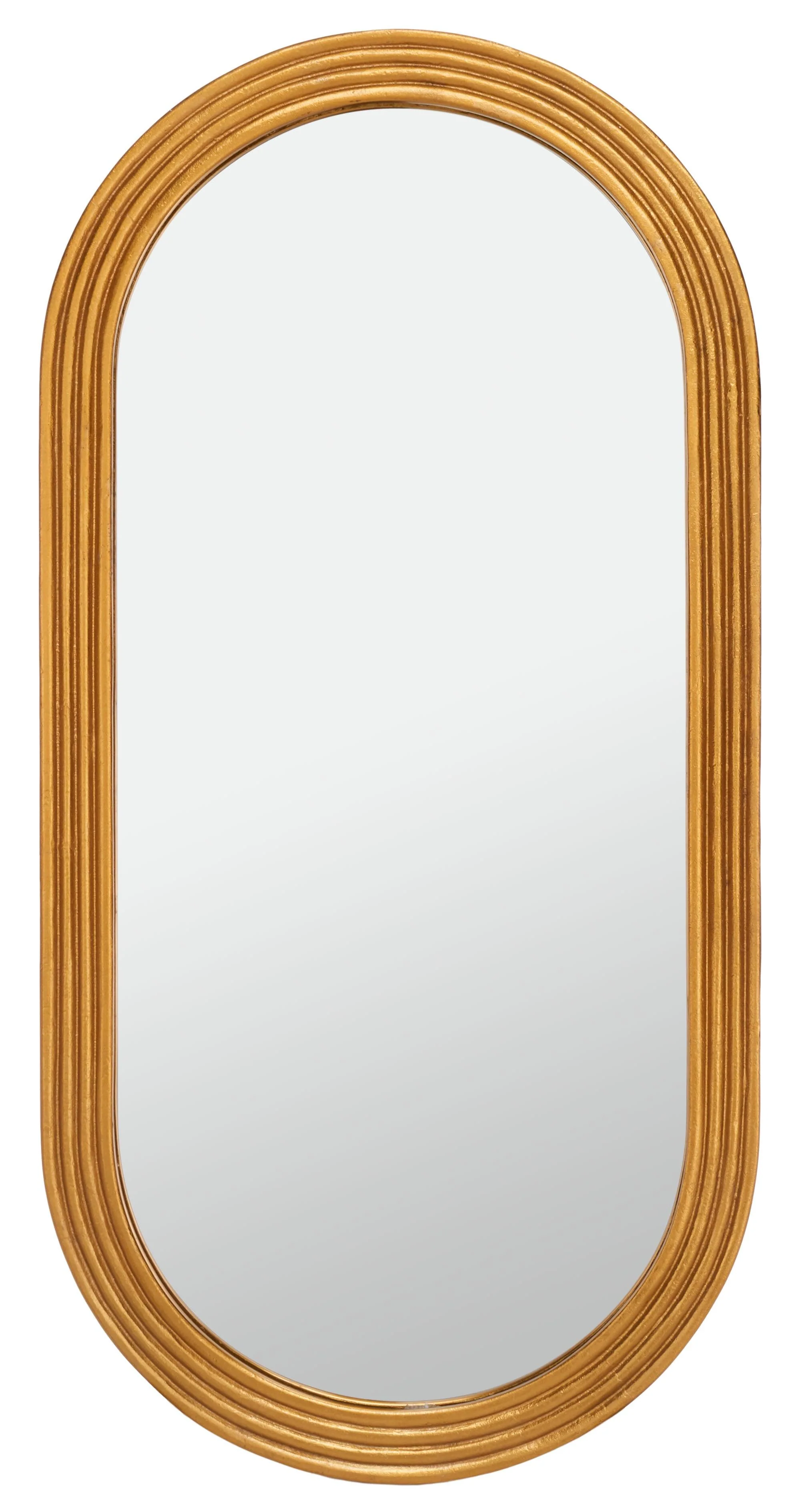 JEANELLE OVAL GOLD MIRROR - Remutear