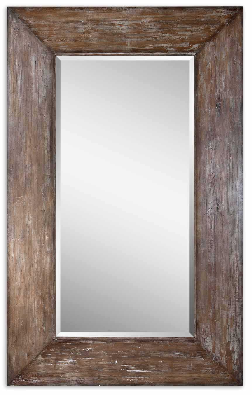 LANGFORD LARGE WOOD MIRROR - Remutear