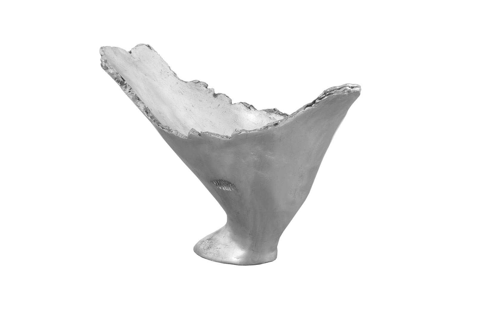 Burled Vase, Silver Leaf - Remutear