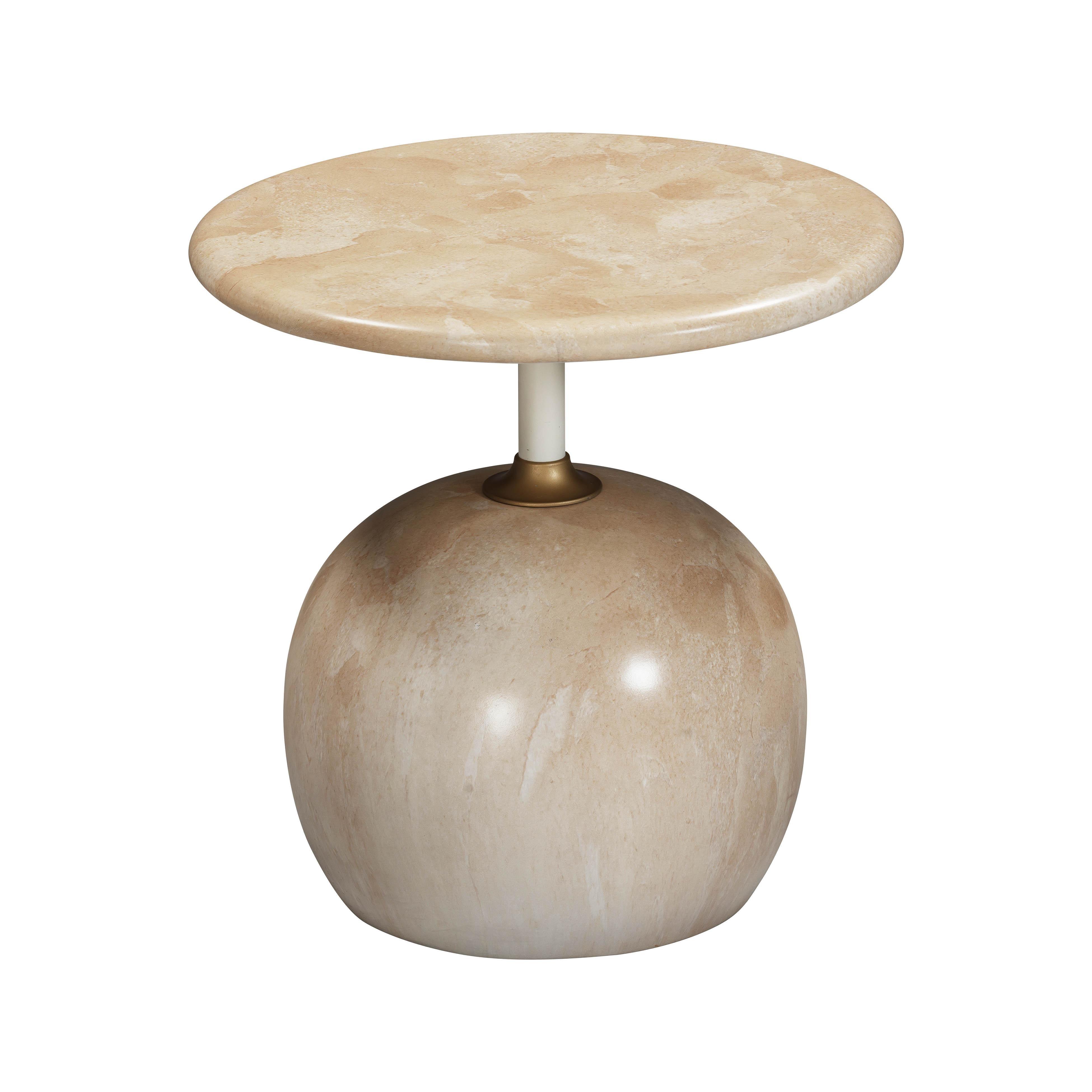 Mire Rose Faux Marble Side Table - Remutear