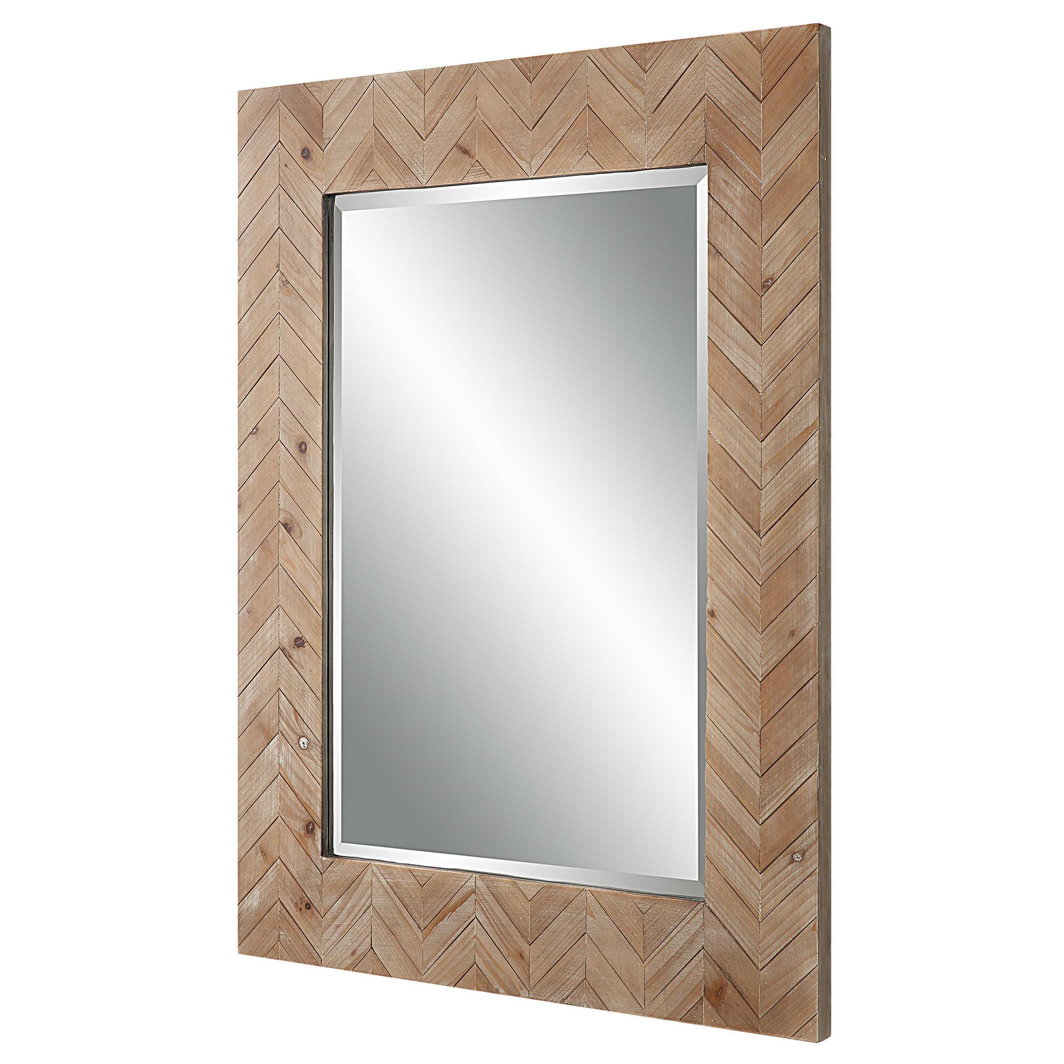DEMETRIA WOODEN MIRROR, SMALL - Remutear
