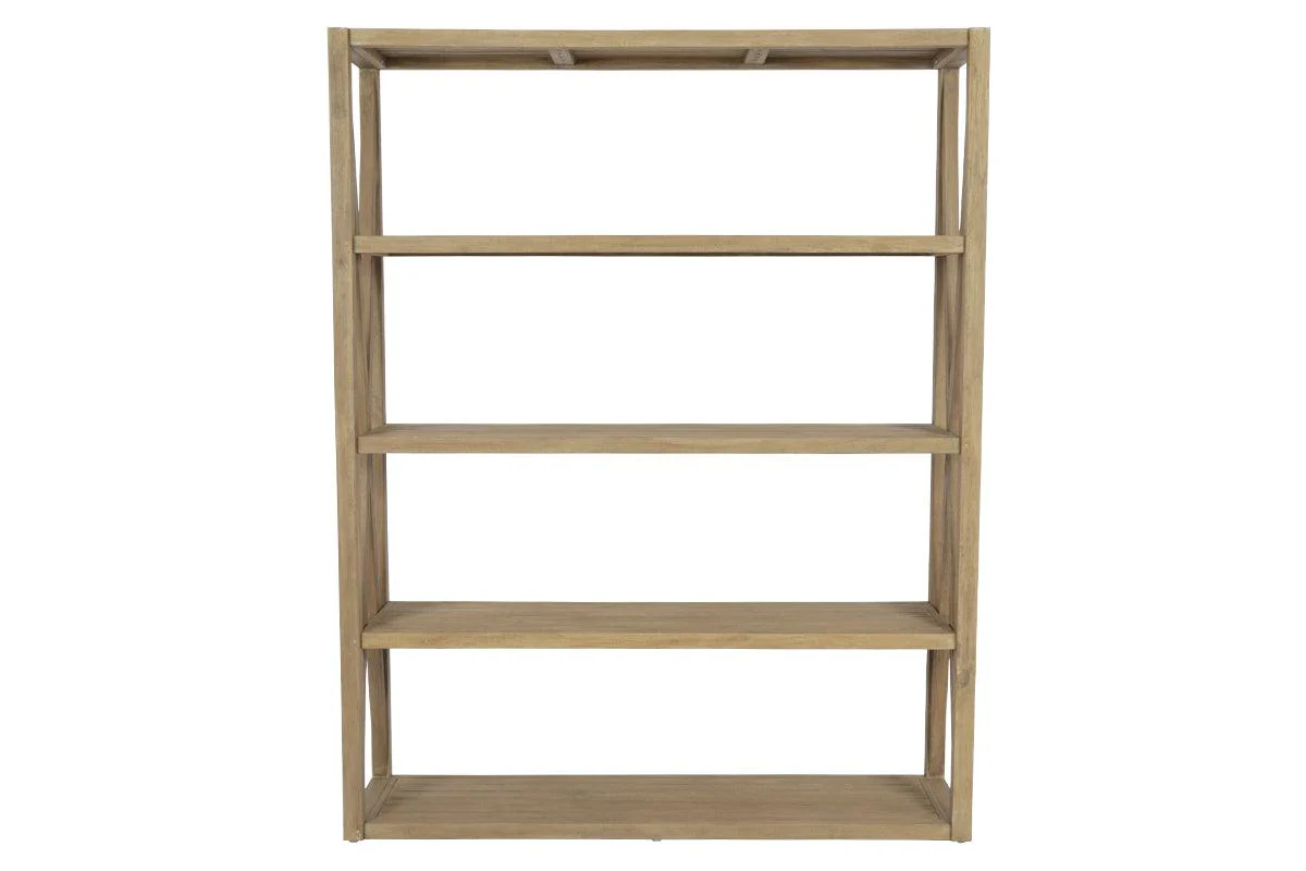 Coastal Teak X Bookcase - Remutear