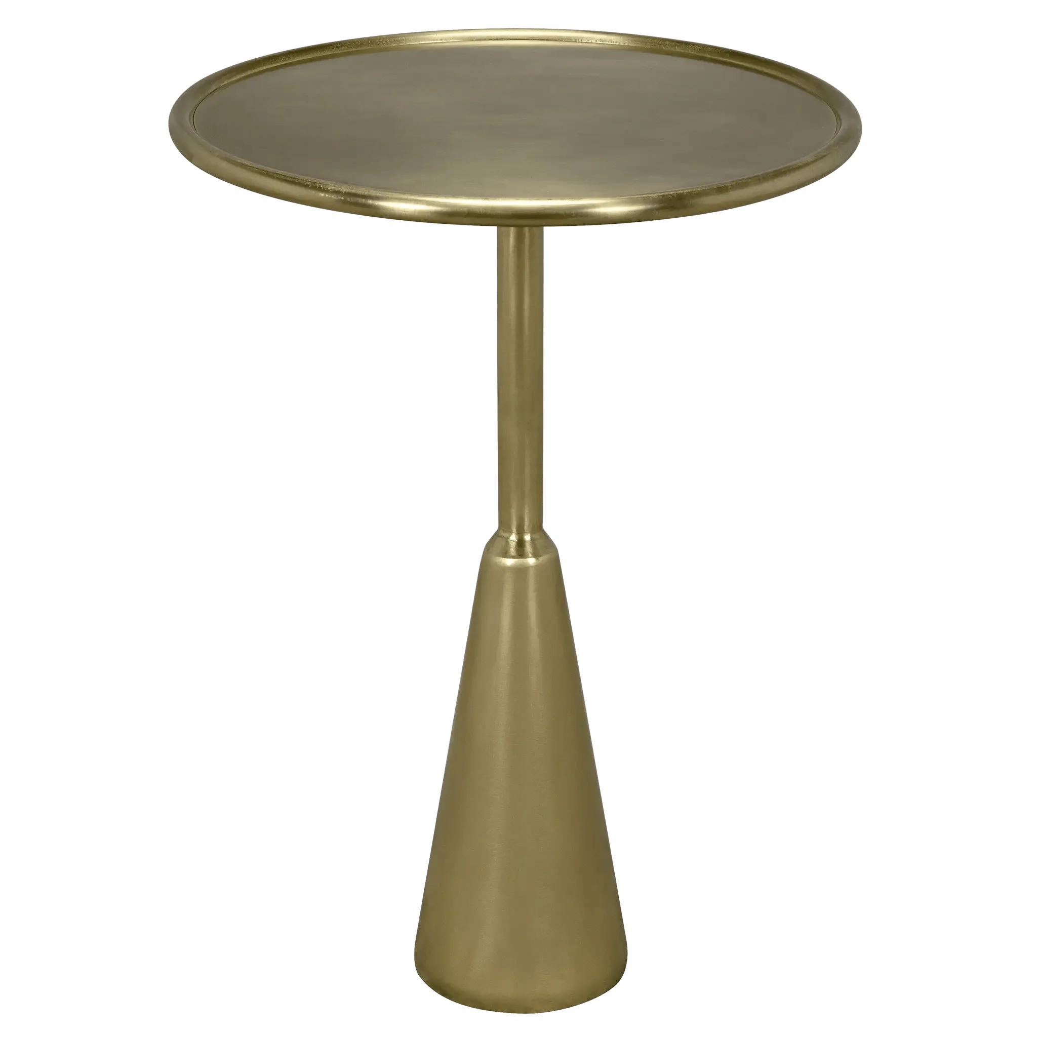 Hiro Side Table, Metal with Brass Finish - Remutear