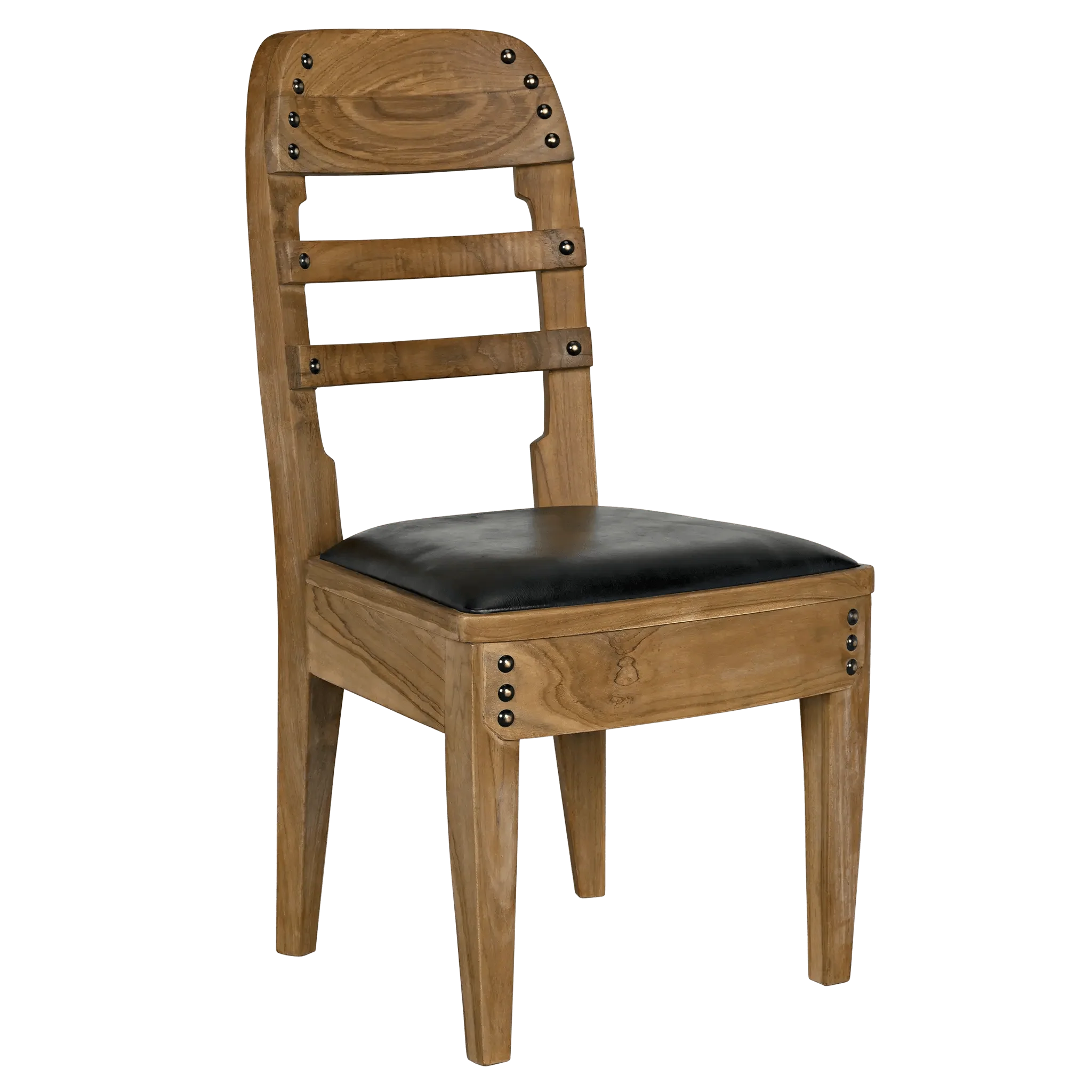 Laila Chair, Teak with Leather - Remutear