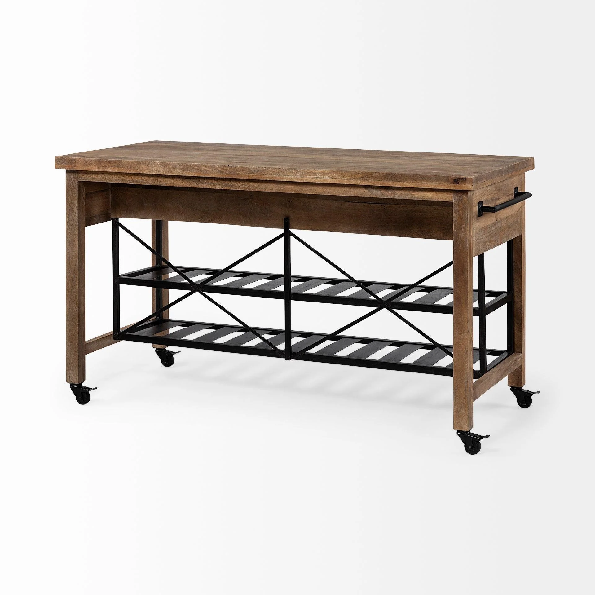 Stuart I Rolling Kitchen Island - Remutear