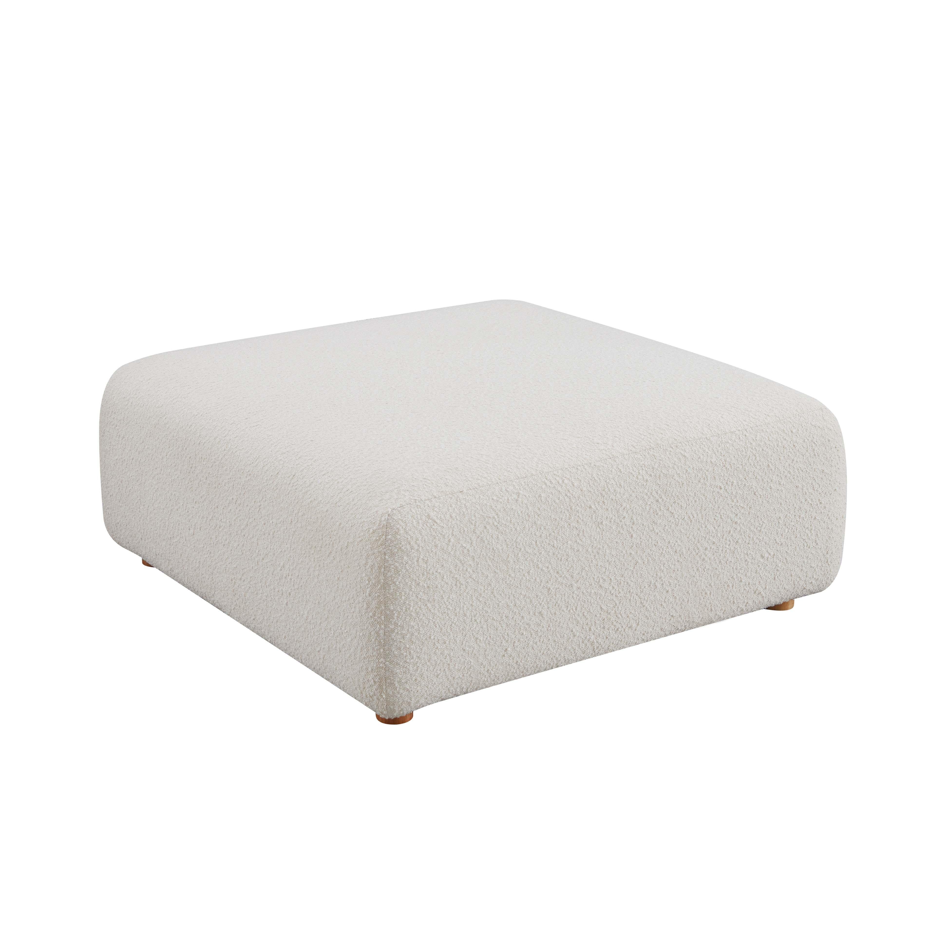 Hangover Cream Boucle Ottoman - Remutear