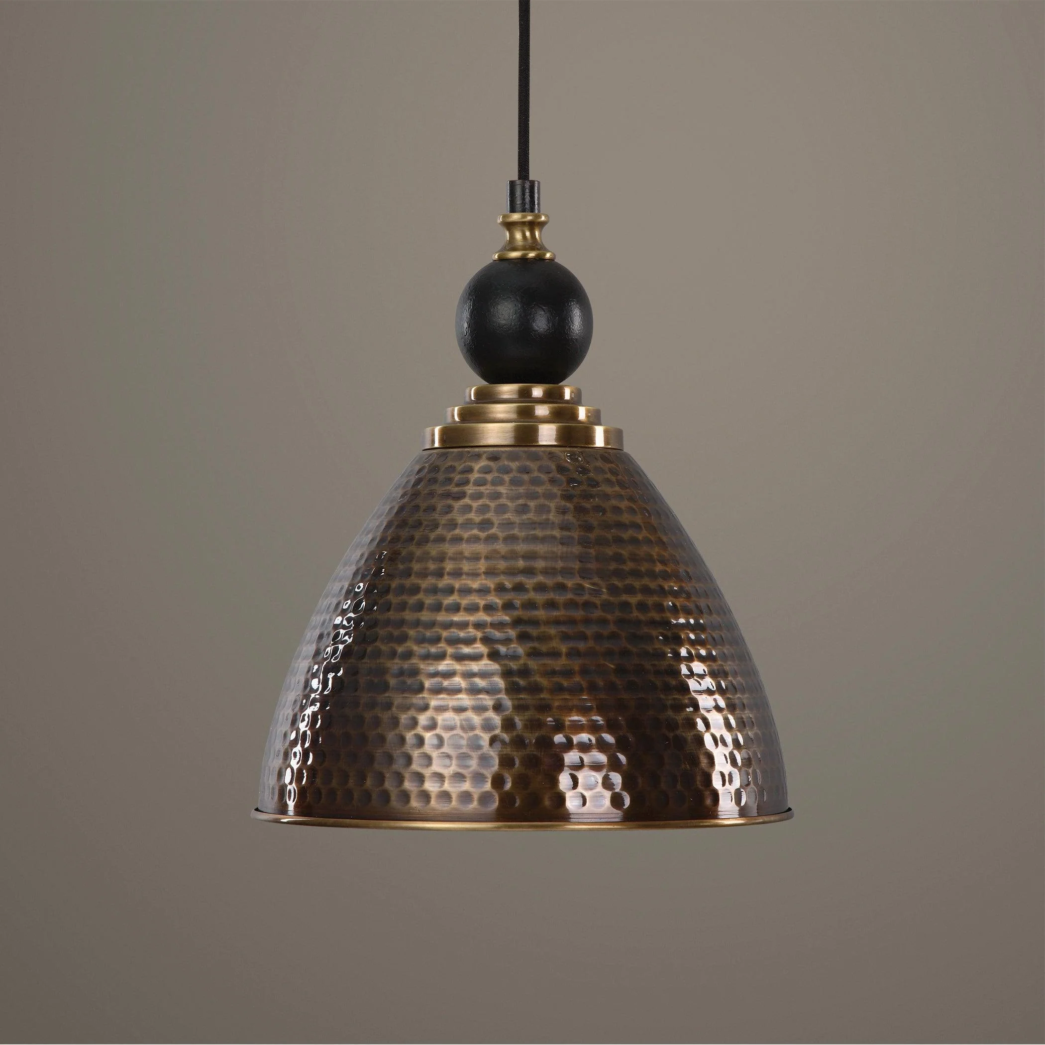 ADASTRA 1 LIGHT ANTIQUE BRASS PENDANT - Remutear