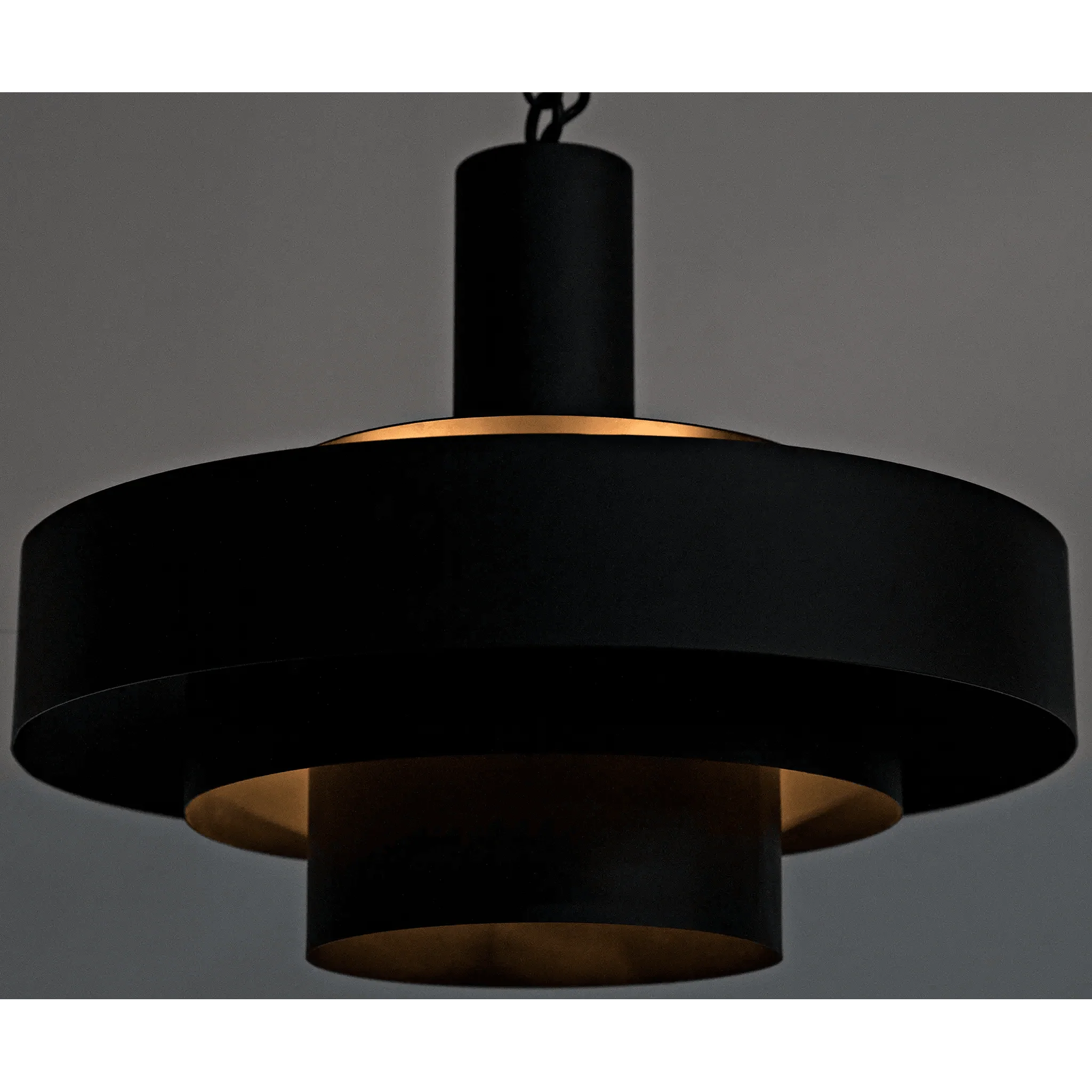 Parlor Pendant, Black Steel - Remutear