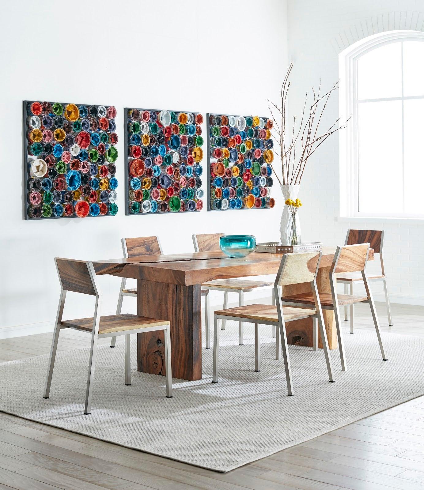 Paint Can Wall Art, Square, Assorted Colors, LG - Remutear