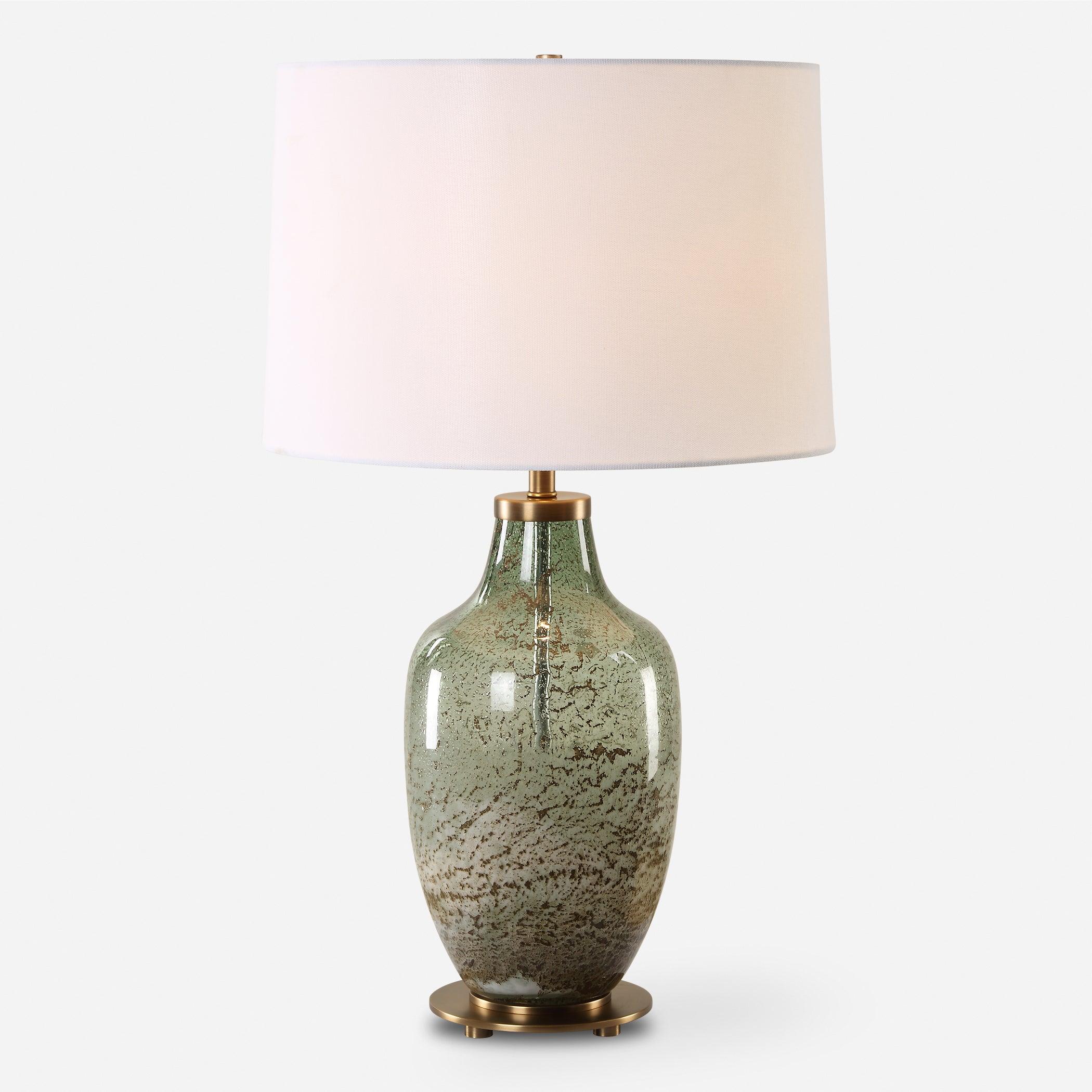 Chianti Olive Glass Table Lamp - Remutear