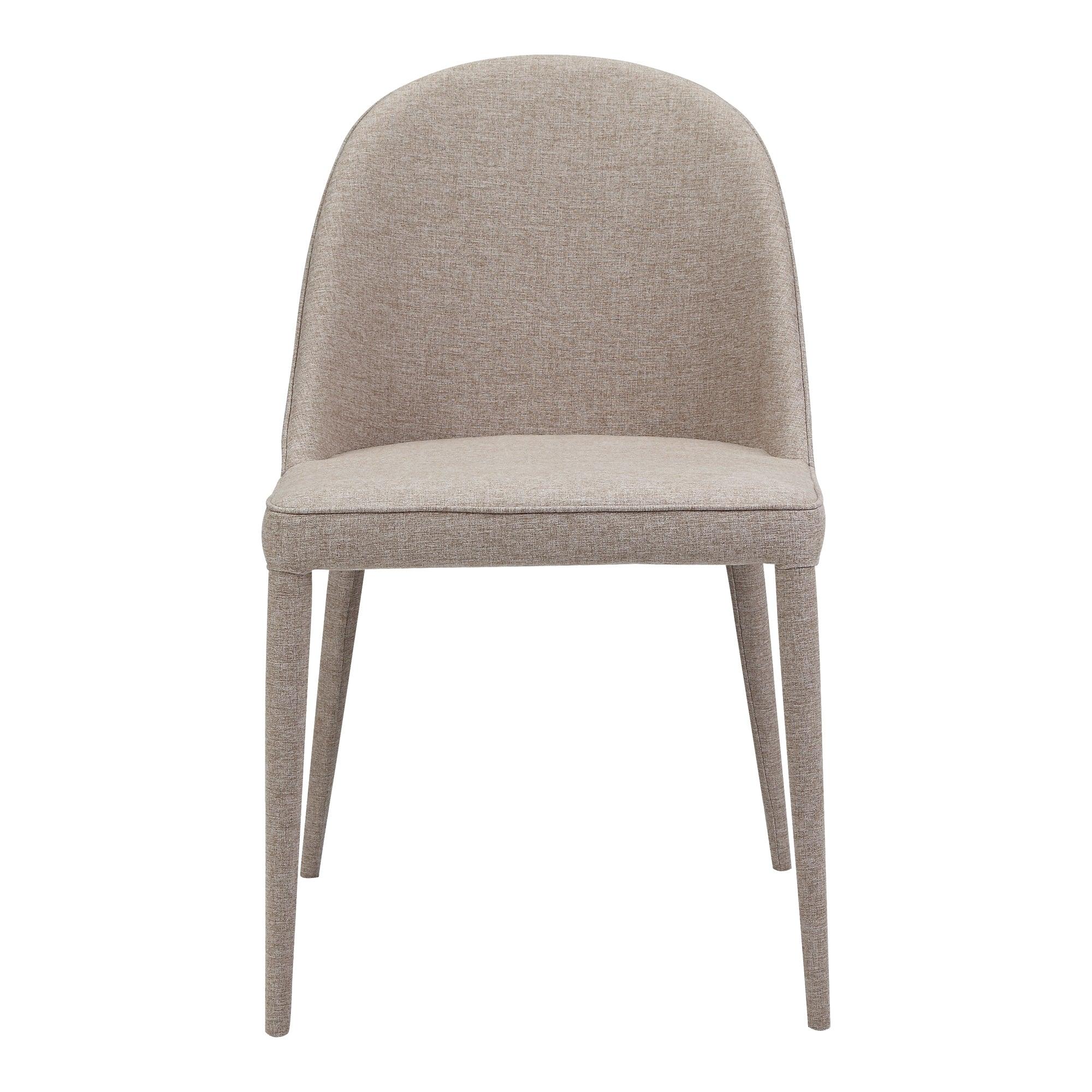 Burton Fabric Dining Chair Light Grey - Set Of Two - Remutear