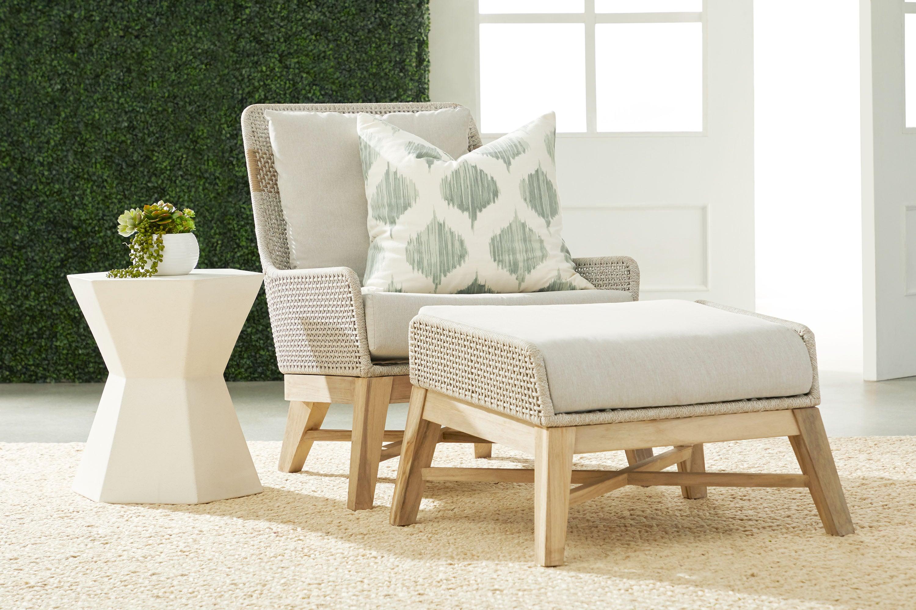 Tapestry Outdoor Footstool - Remutear