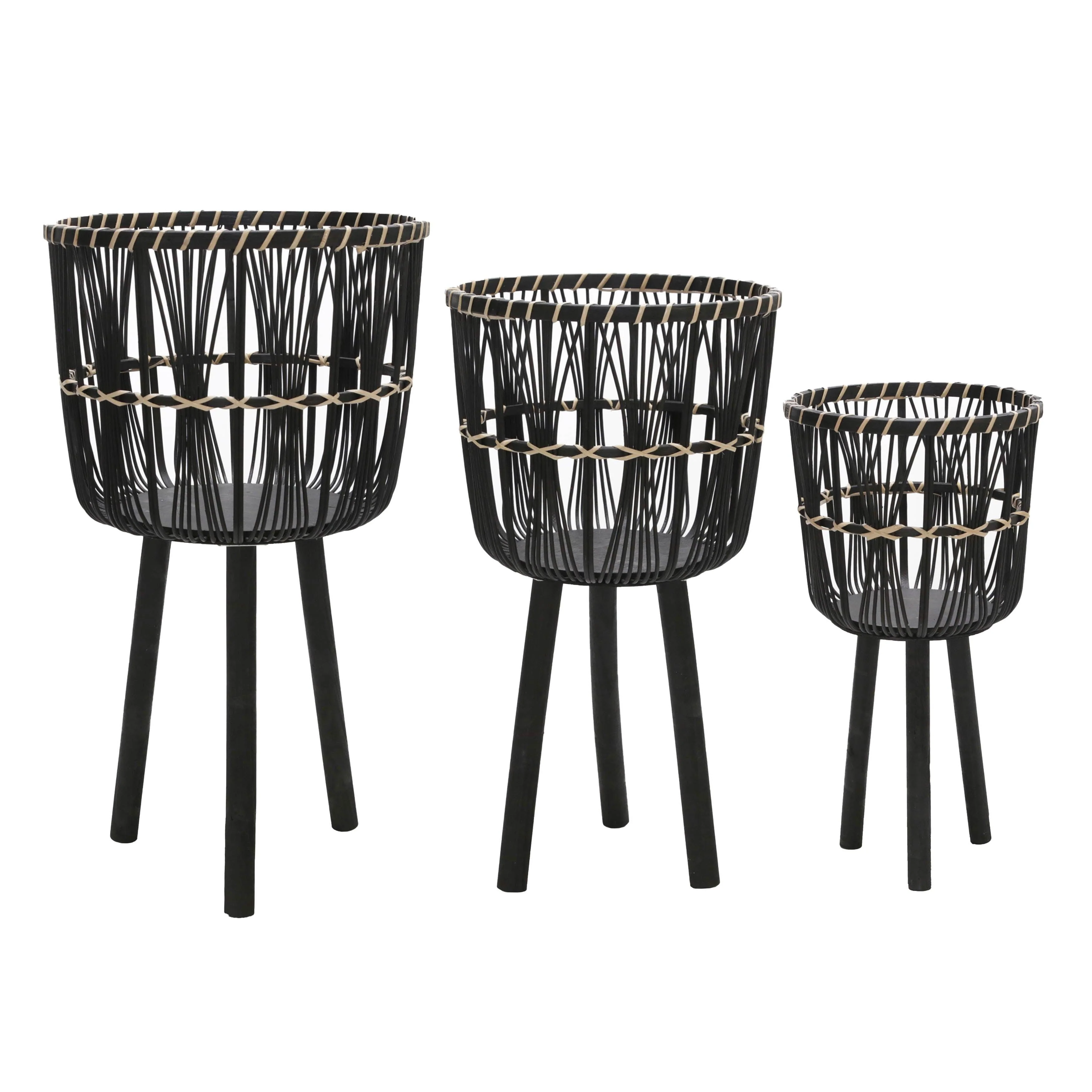 S/3 Bamboo Planters 11/13/15