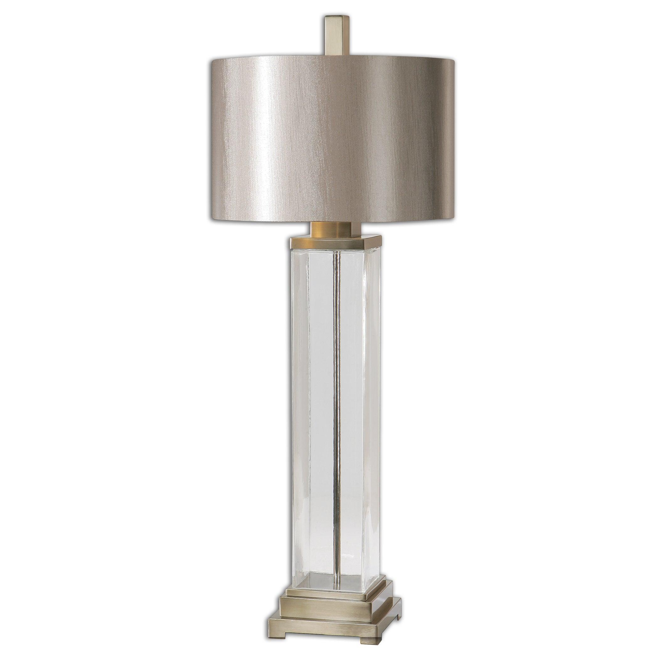 DRUSTAN CLEAR GLASS TABLE LAMP - Remutear