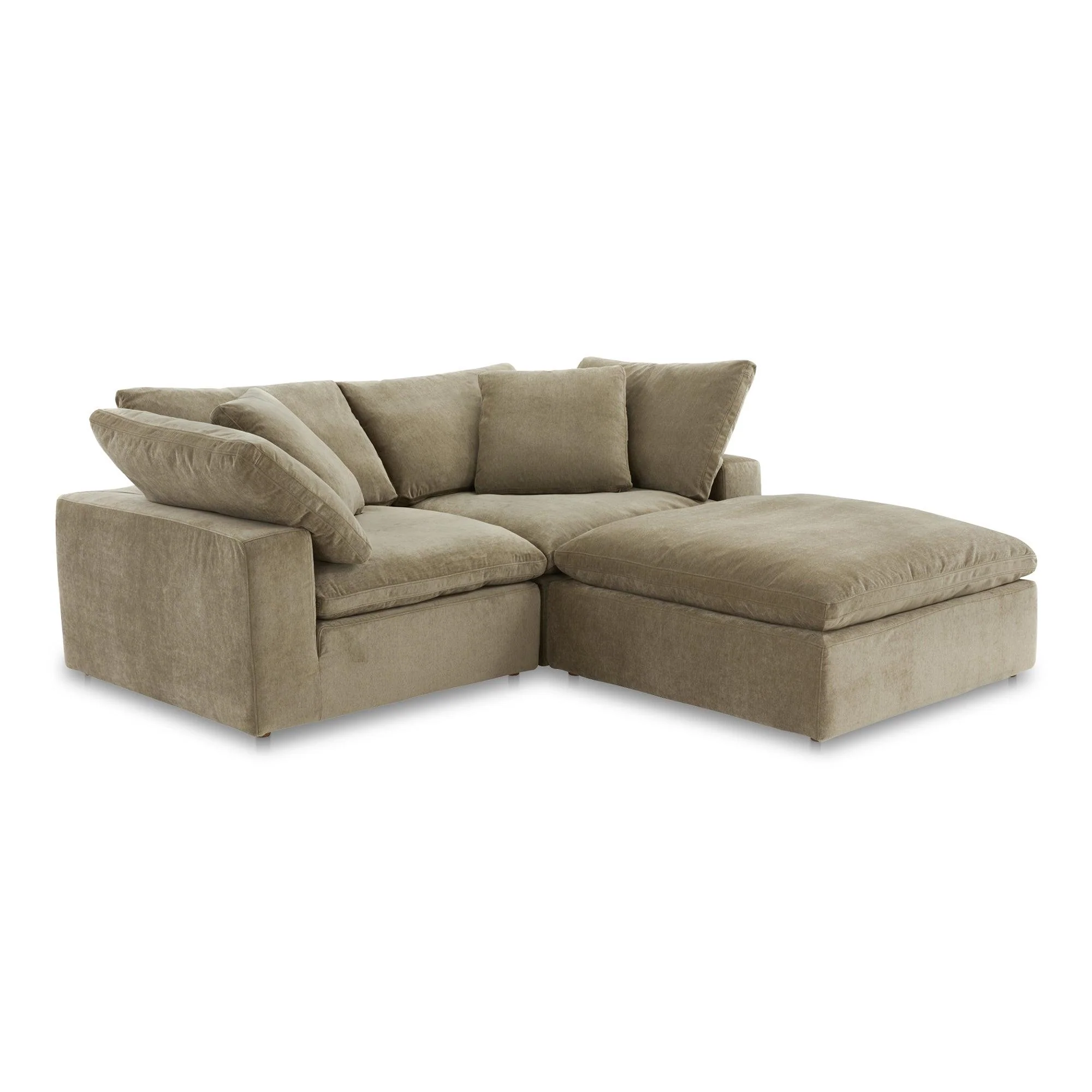 Clay Nook Modular Sectional Performance Fabric Desert Sage - Remutear