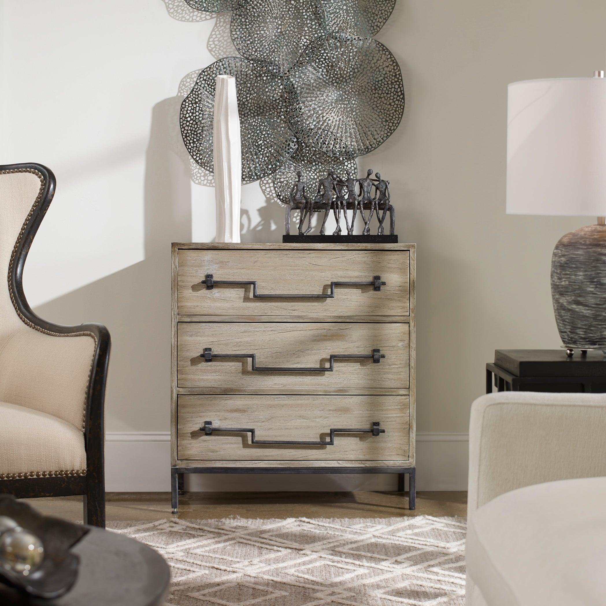 JORY AGED IVORY ACCENT DRAWERS - Remutear