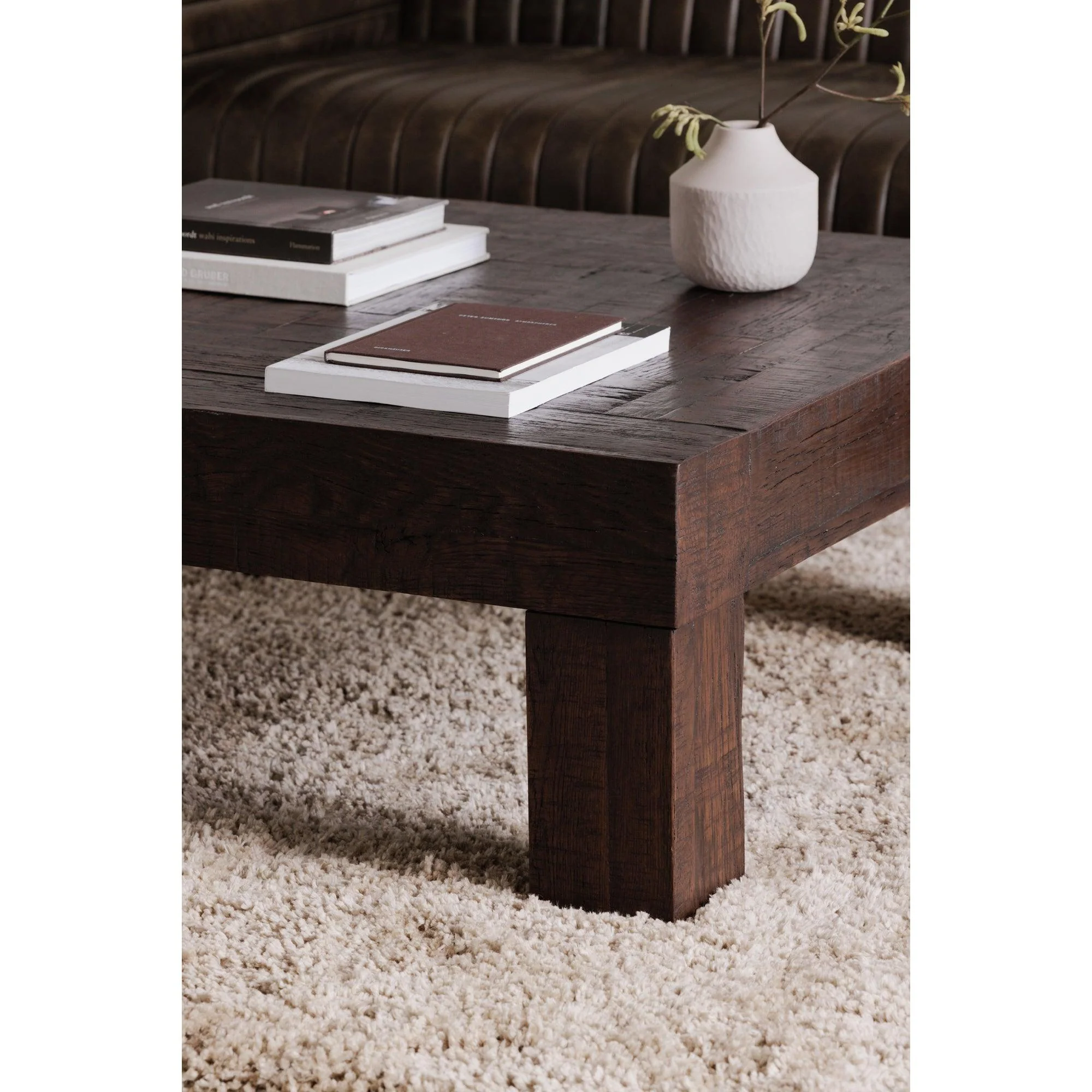 Evander Coffee Table Rustic Brown - Remutear