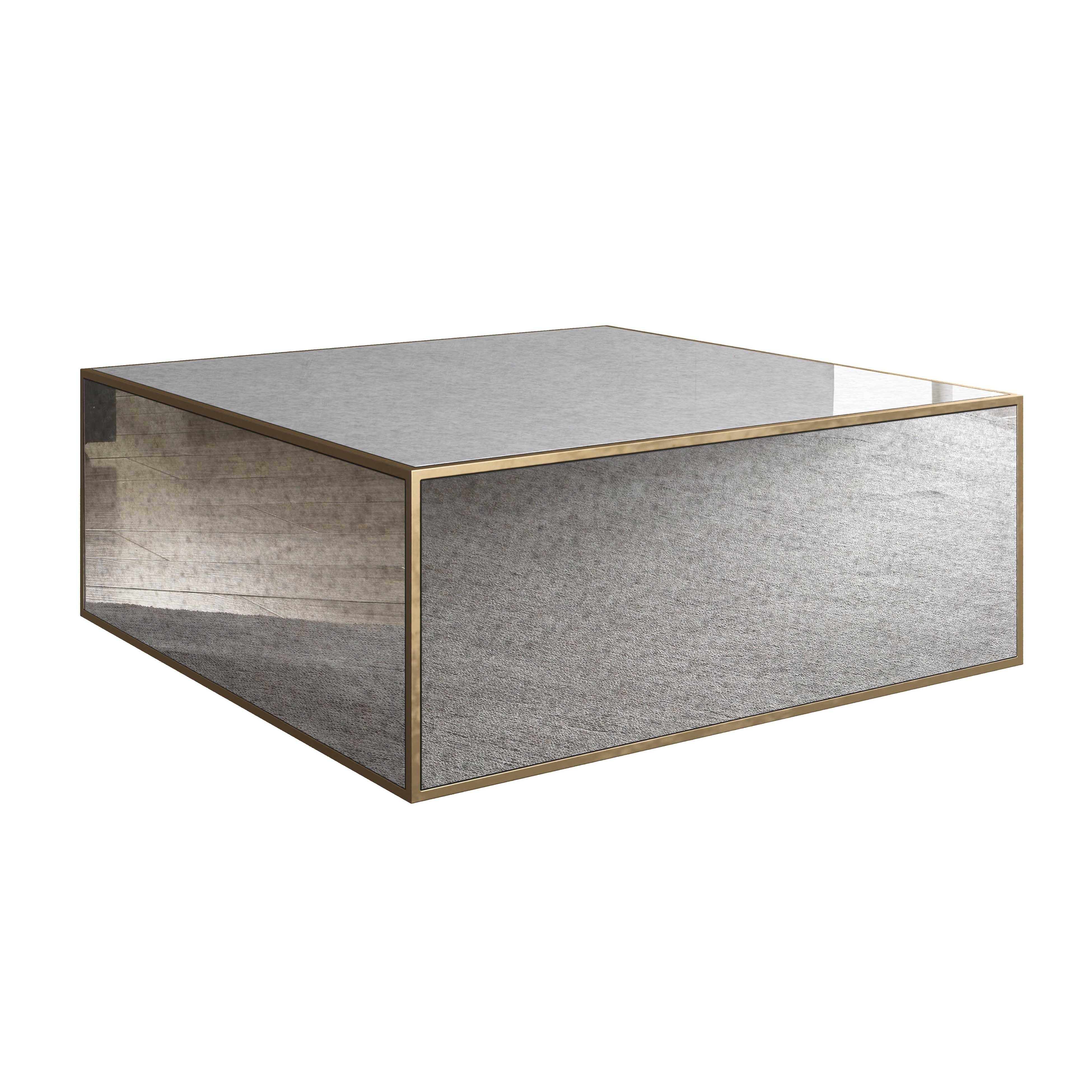 Lana Mirrored Large Coffee Table - Remutear