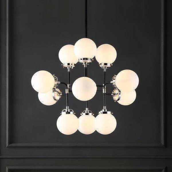 CULLEN WHITE GLASS CHANDELIER - Remutear